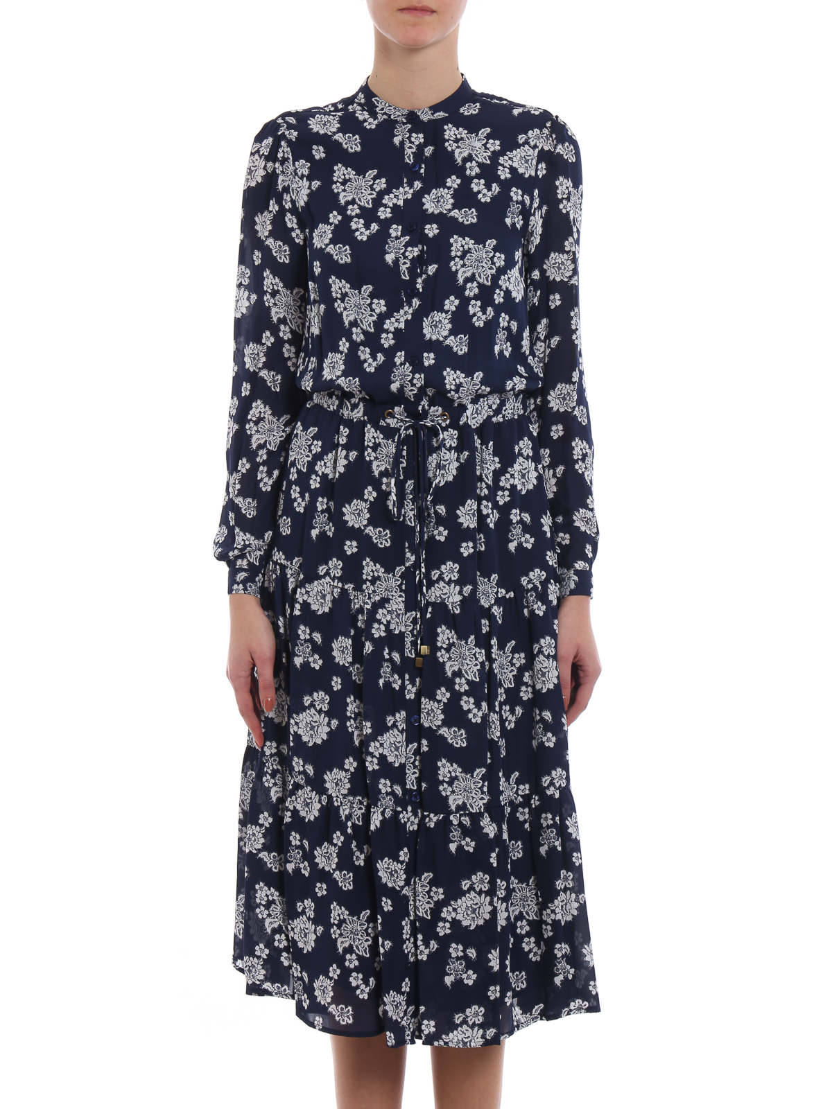 Michael Kors - Floral silk shirt dress 