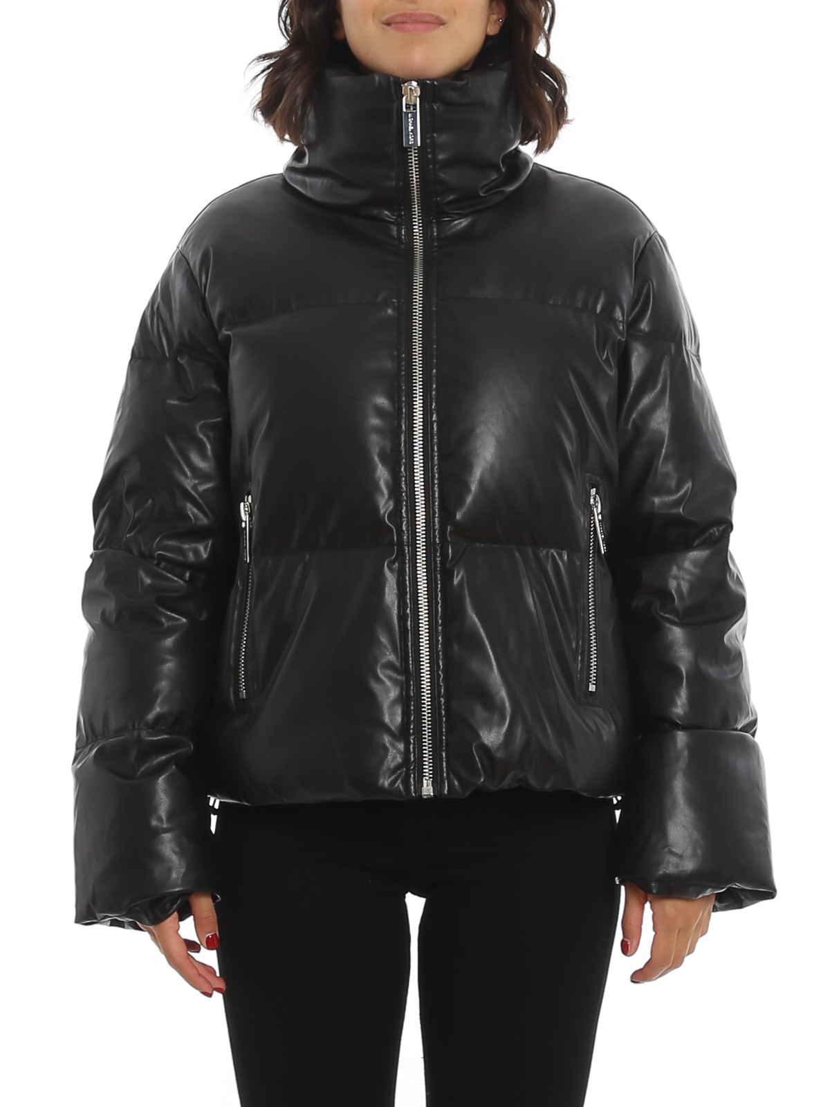 Padded jackets Michael Kors - Faux leather padded puffer - MF02J43FLY001