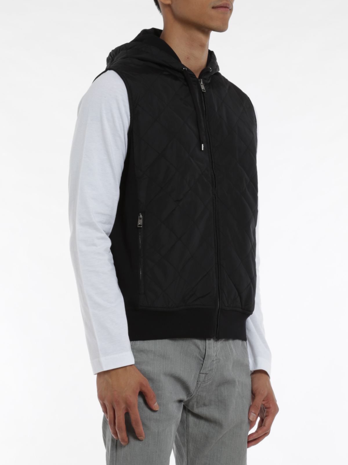 Padded jackets Michael Kors - Hooded vest - CF55FPC07TBLACK 