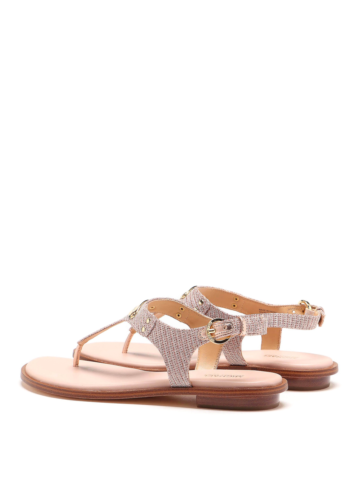 Sandals Michael Kors - MK plaque pink thong sandals - 40S0MKFA3D674