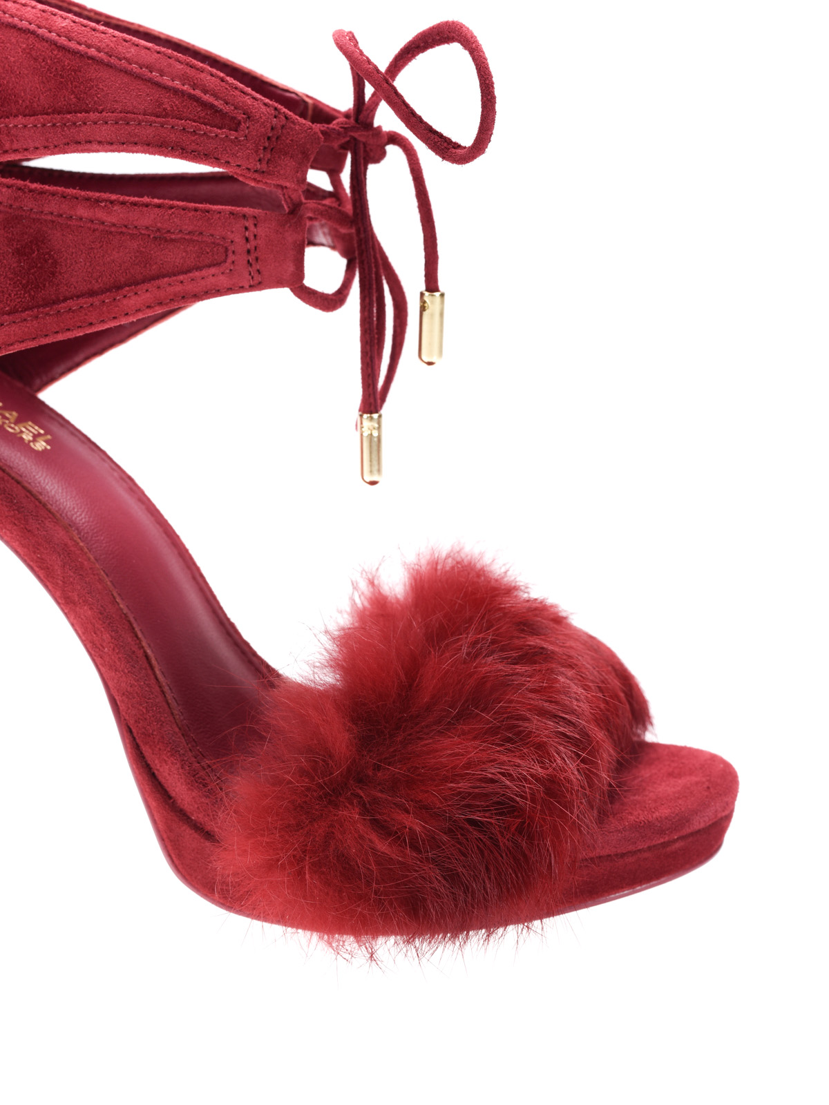remi fur and suede sandal