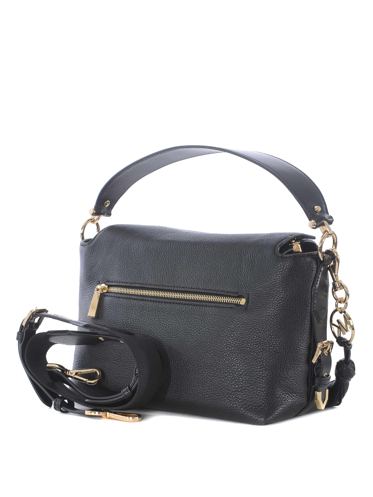 Shoulder bags Michael Kors - Brooke M black hammered leather bag -  30S9GOKS2L001