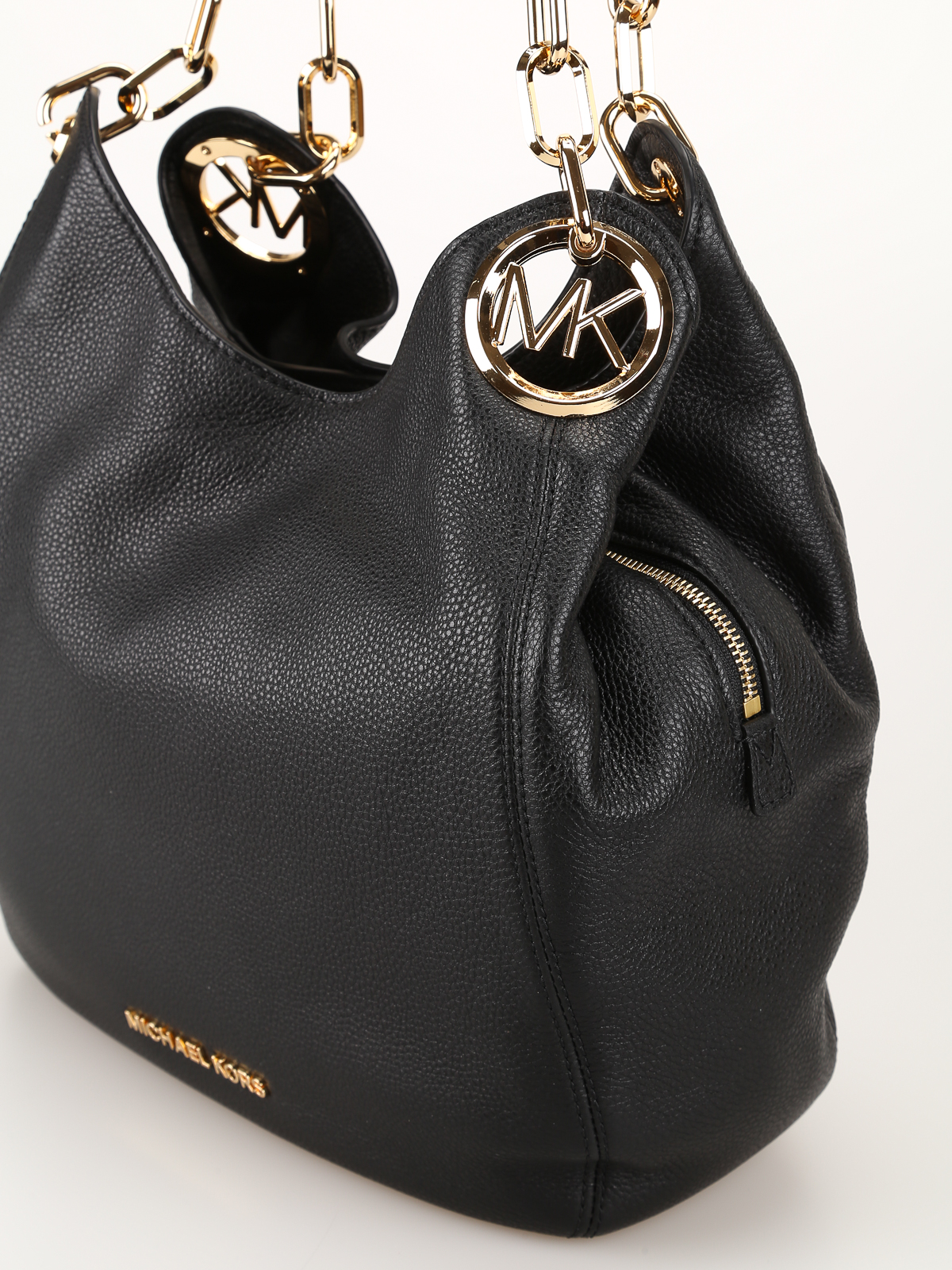 Lillie leather handbag Michael Kors Black in Leather  21120231