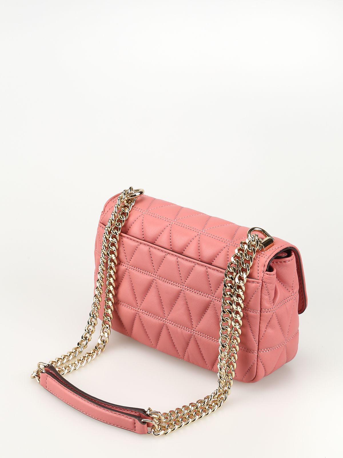 michael kors pink quilted bag