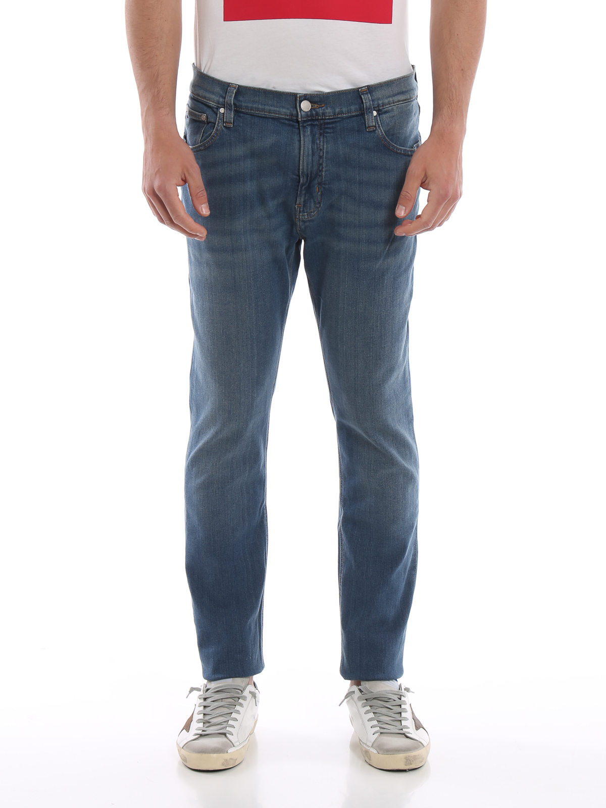 Straight leg jeans Michael Kors - Parker slim stretch cotton denim jeans -  CS99A5G21M486