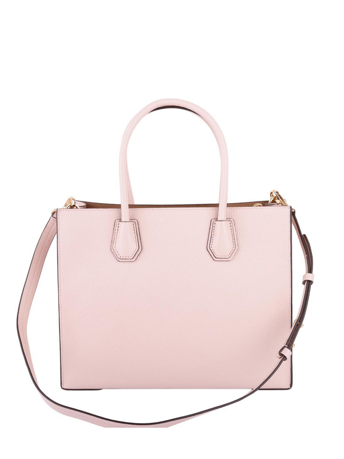 Totes bags Michael Kors - Mercer large soft pink leather tote ...