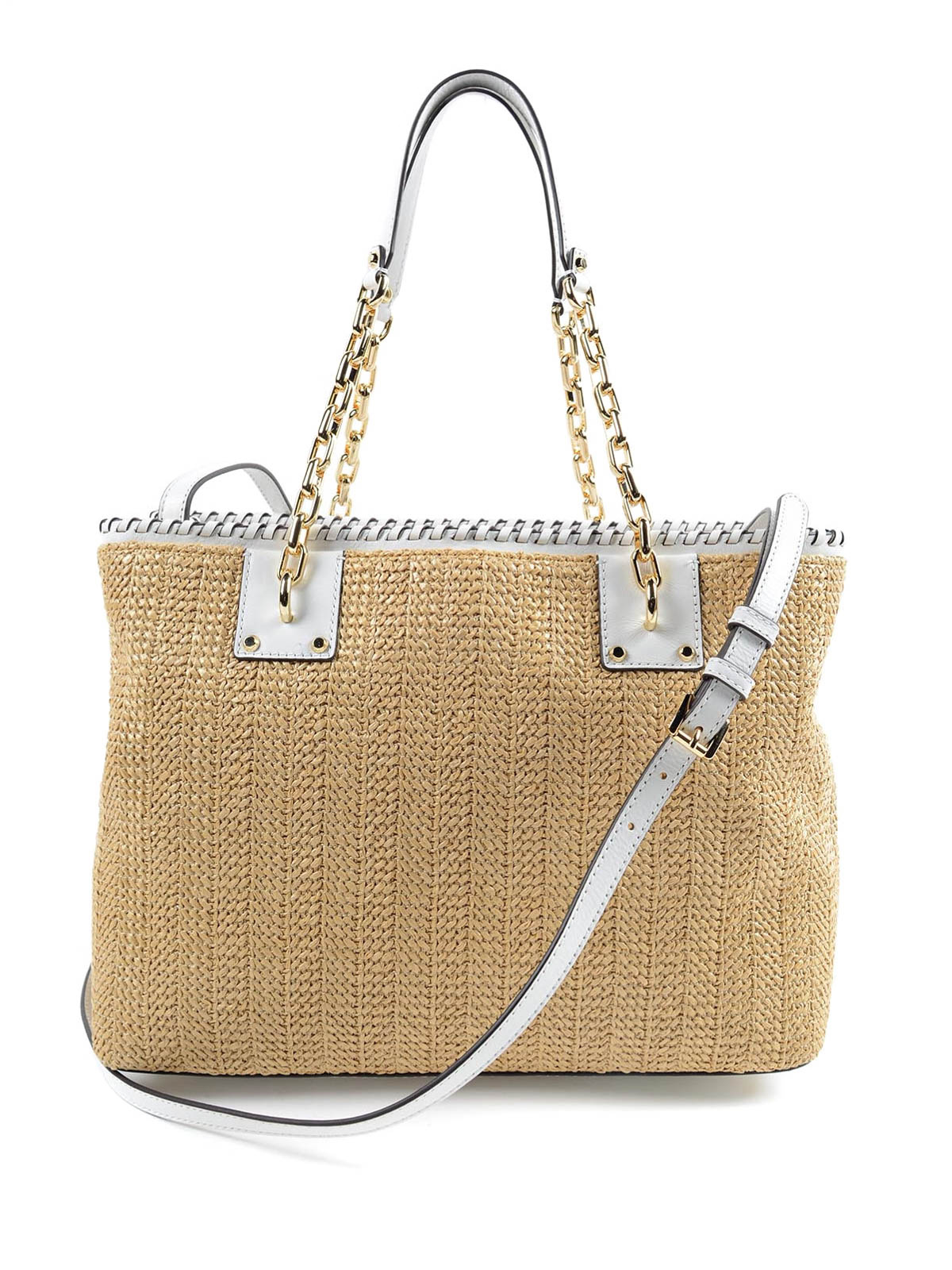 Totes bags Michael Kors - Straw Rosalie large tote - 30S6GS4T7W085