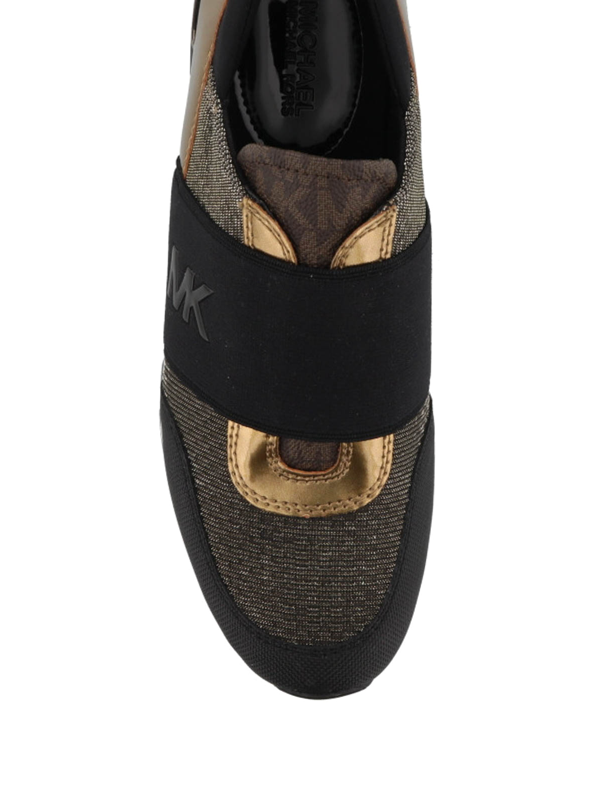 Michael Kors - Metallic fabric sneakers 