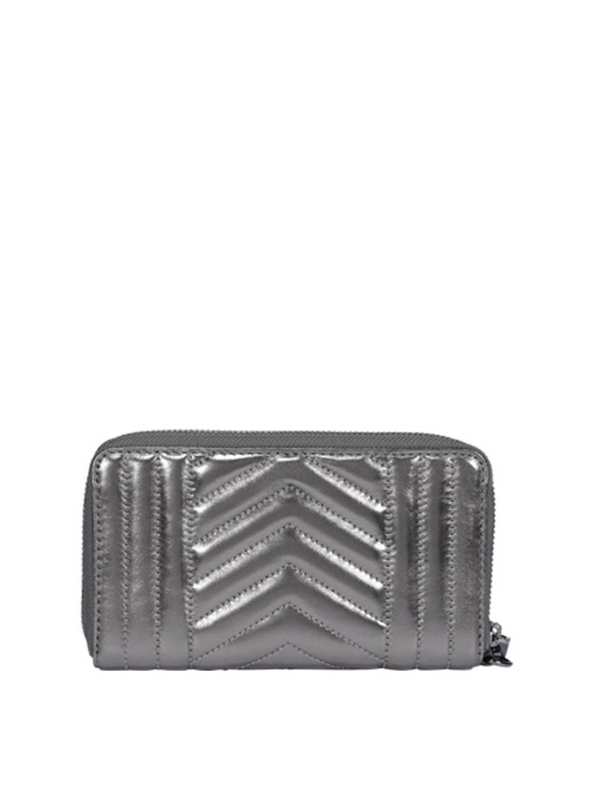 metallic michael kors wallet