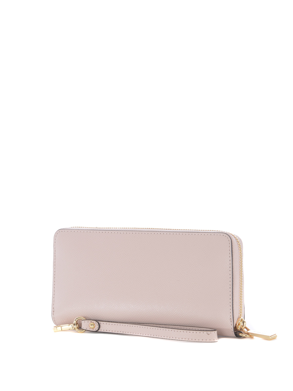 Light pink saffiano leather wallet 