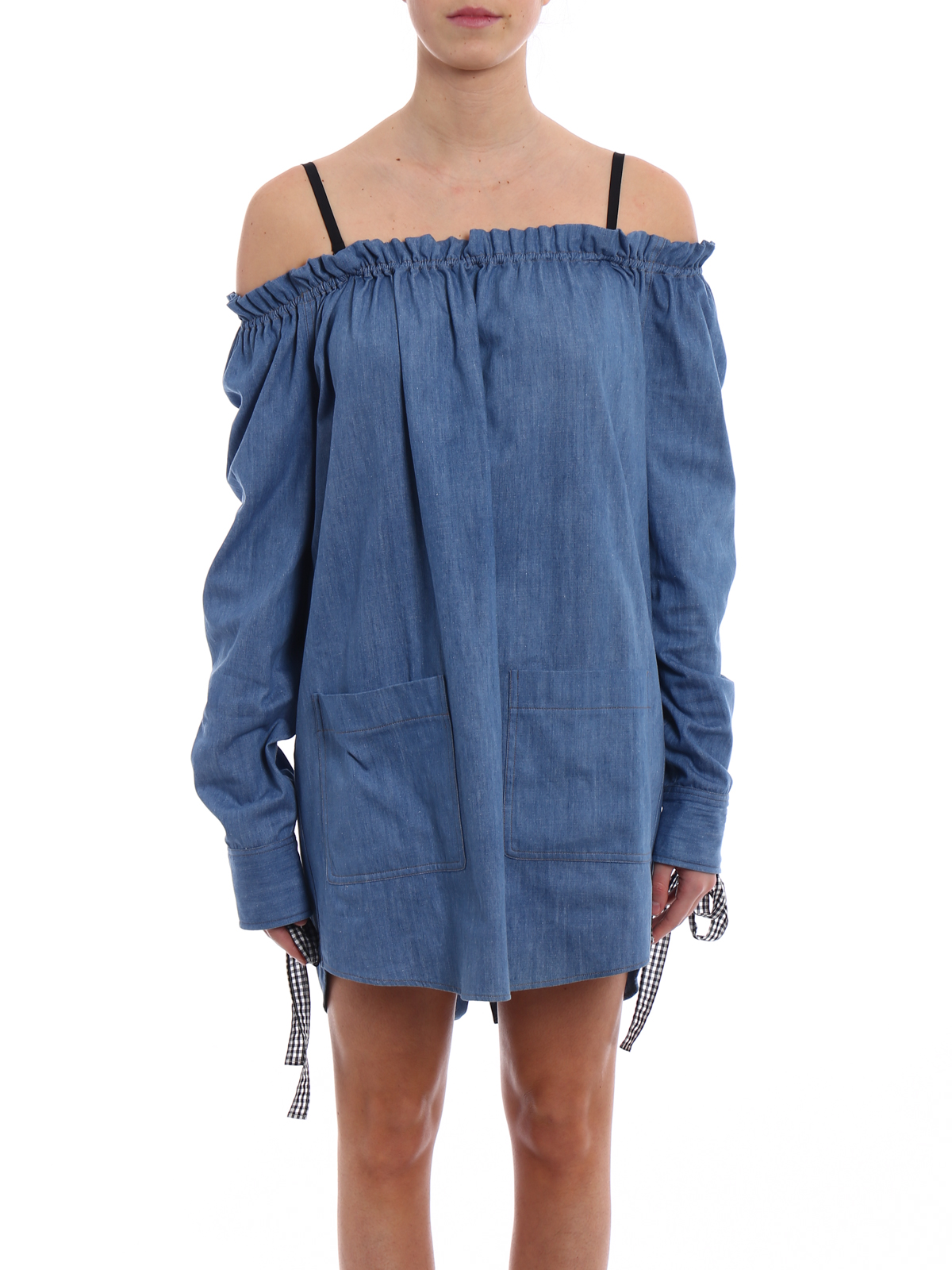 miu miu denim dress