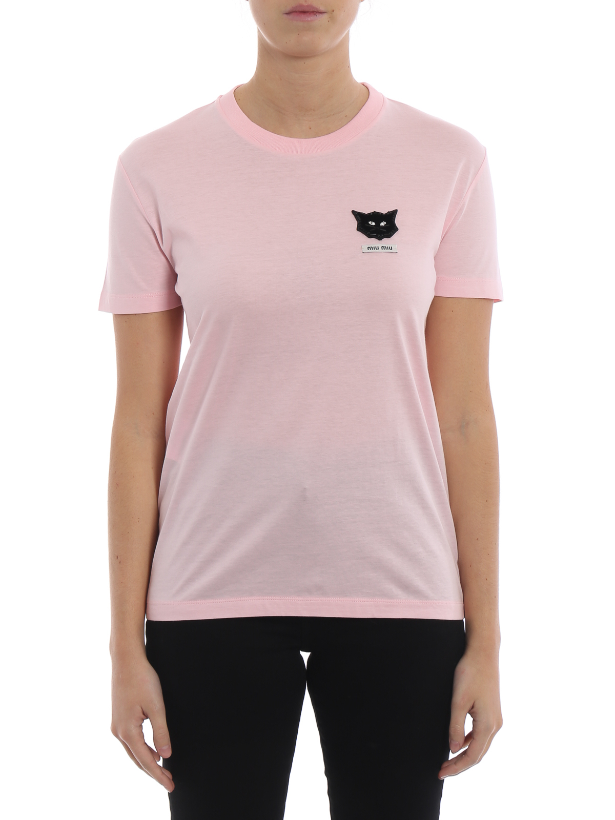 Tシャツ Miu Miu - Tシャツ - ピンク - MJN0841TEI028 | iKRIX.com