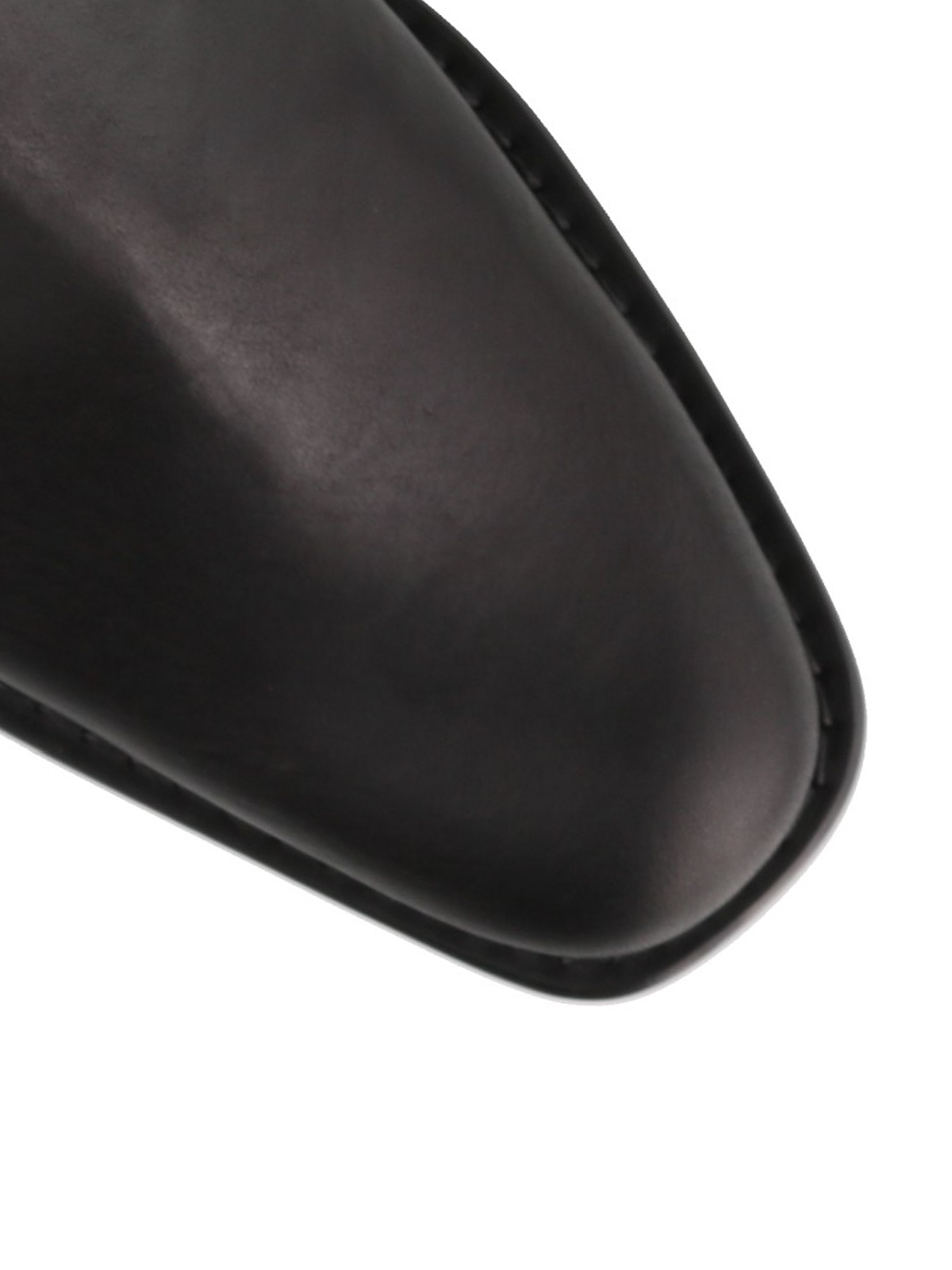 Mm6 Maison Margiela Black Leather Ankle Boots Ankle Boots S59wu0093p2714t8013