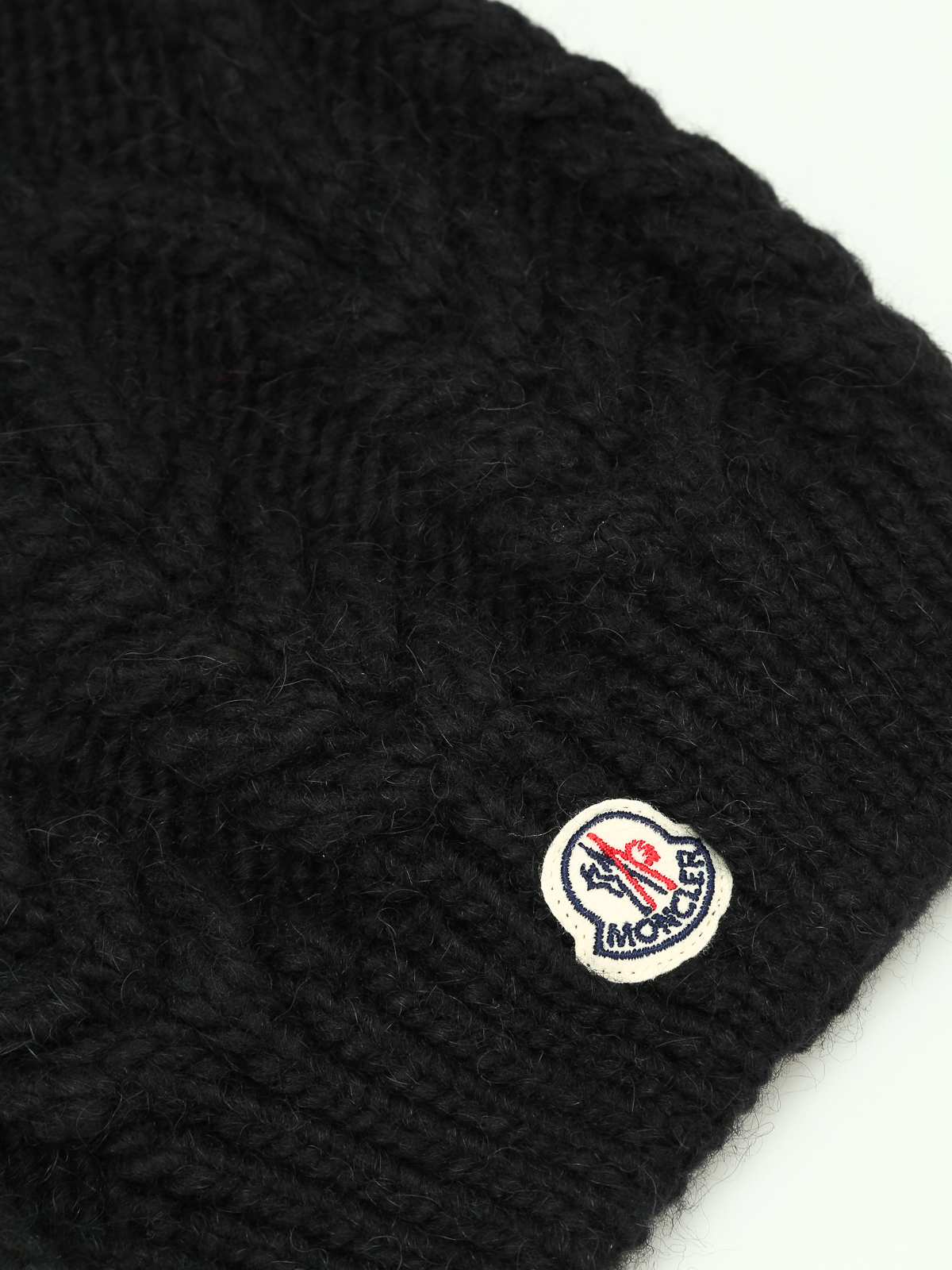 Moncler ビーニー帽 黒 ニットキャップ C