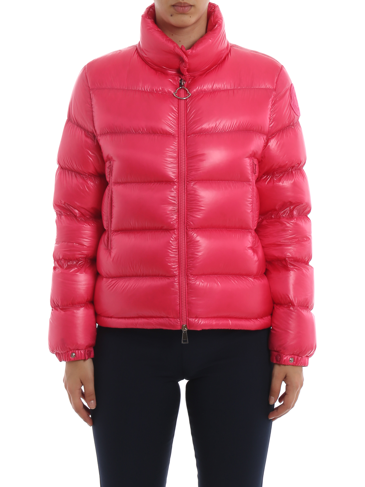 Padded jackets Moncler - Copenhague pink puffer jacket ...