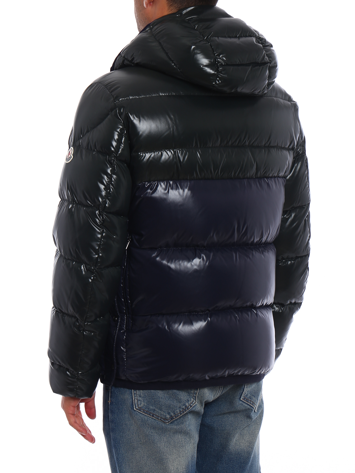 Padded jackets Moncler - Harry two-tone puffer jacket ...