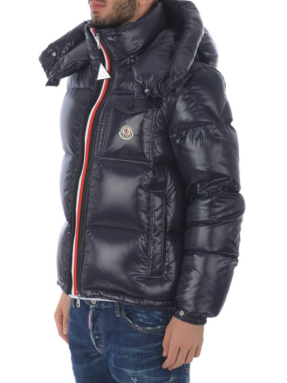 Montbeliard nylon lacquer puffer jacket 