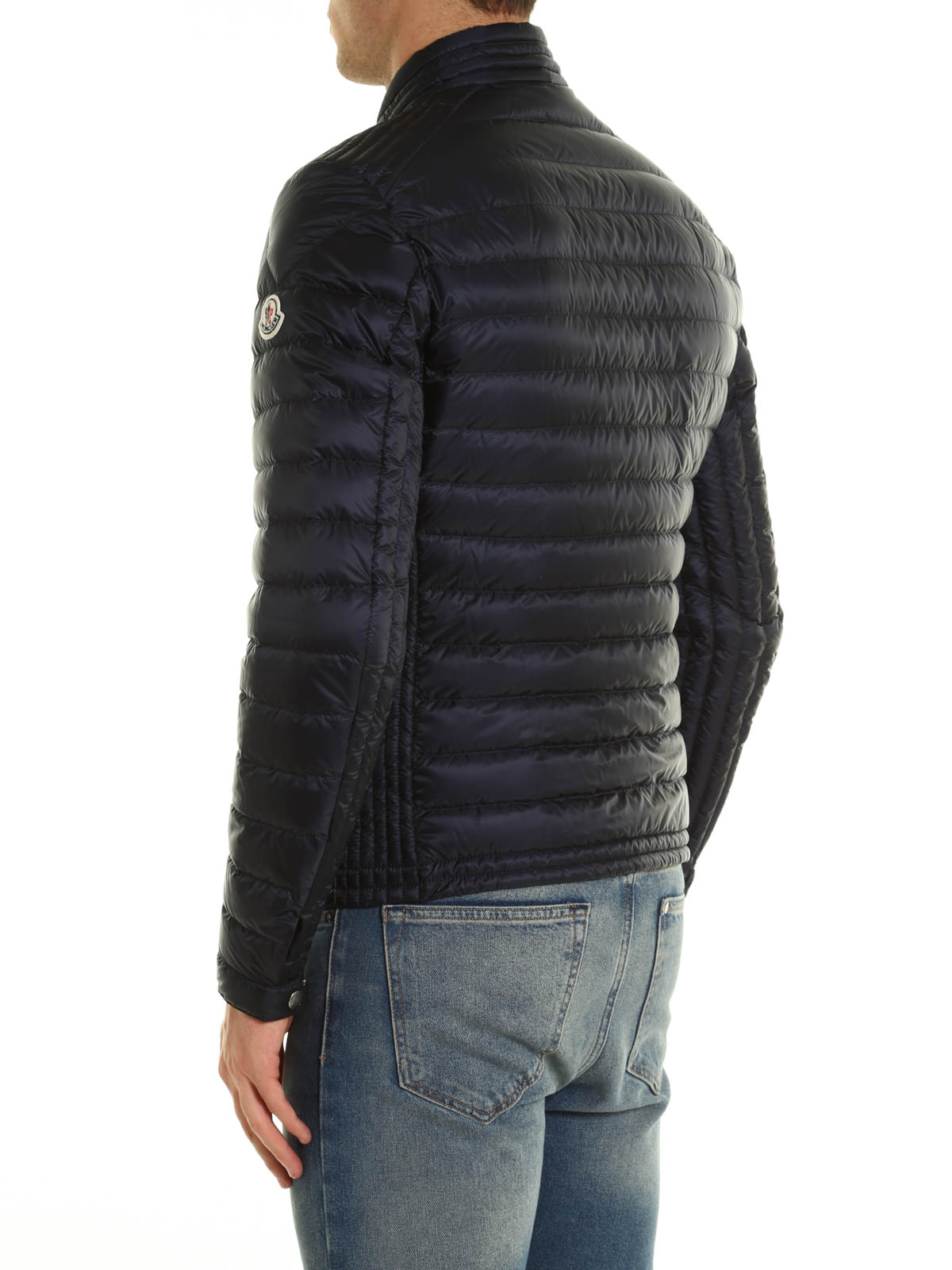 Moncler - Picard lightweight biker jacket - padded jackets ...