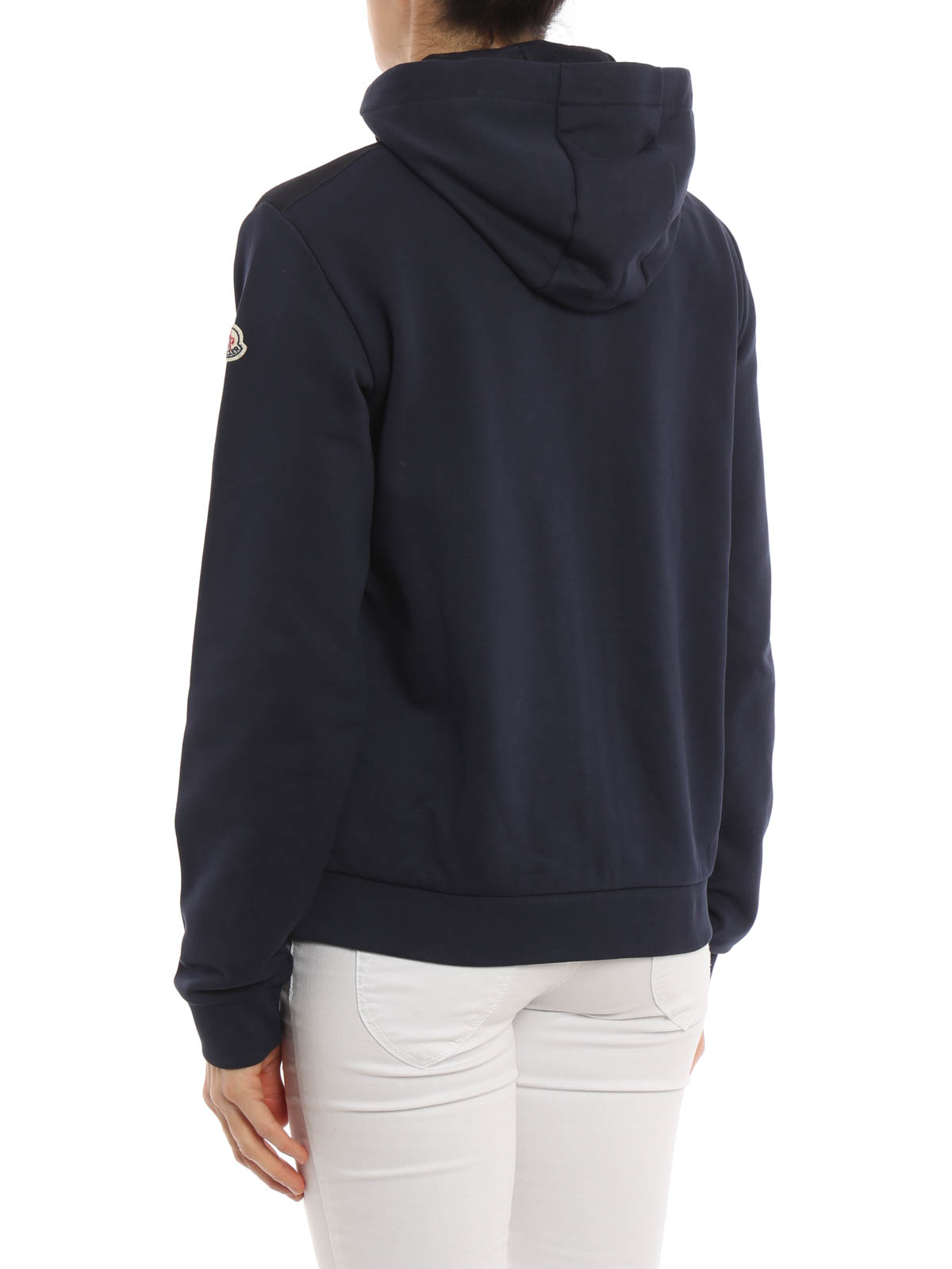 hooded top with grosgrain