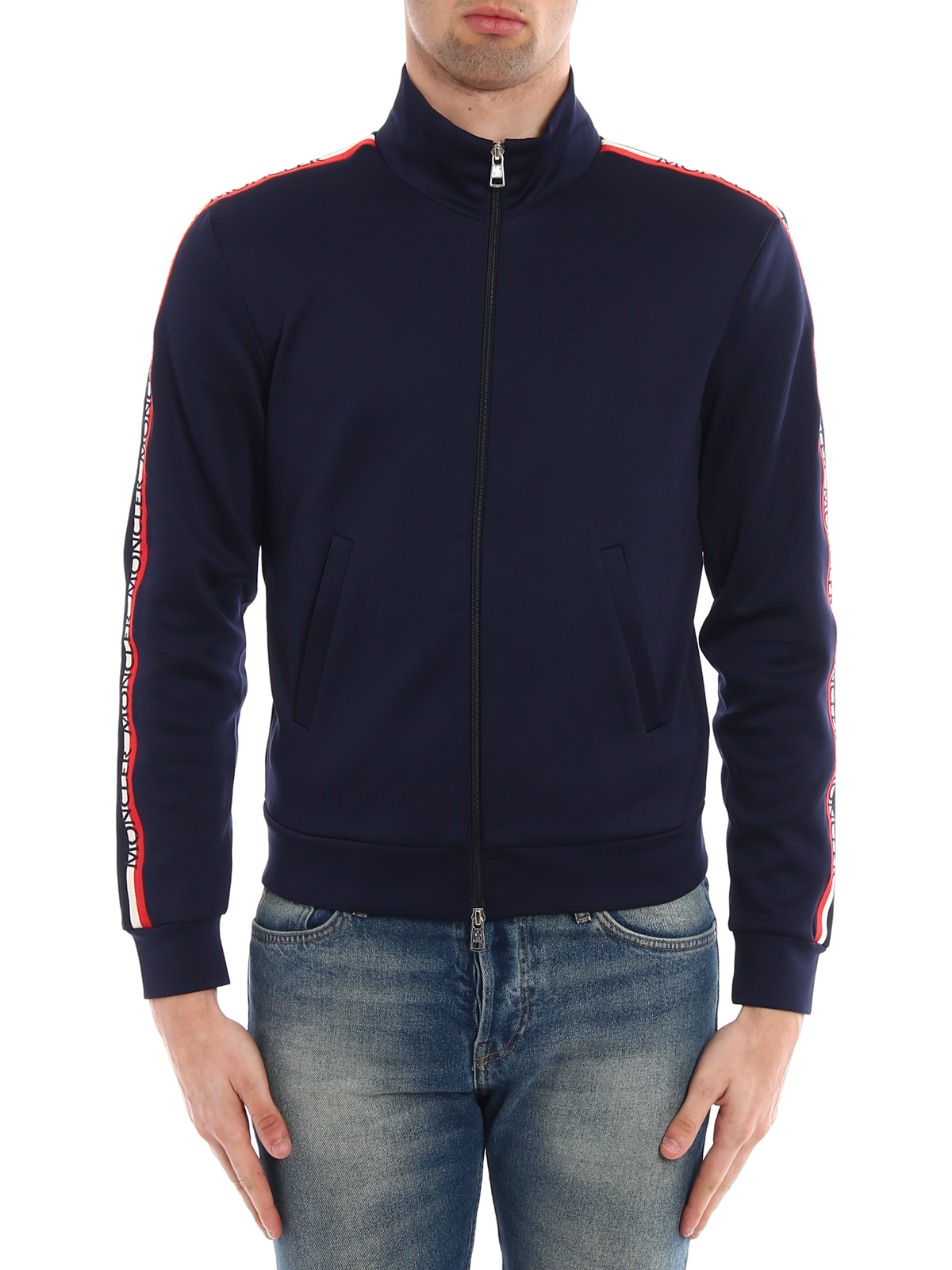 moncler logo patch sweatshirt