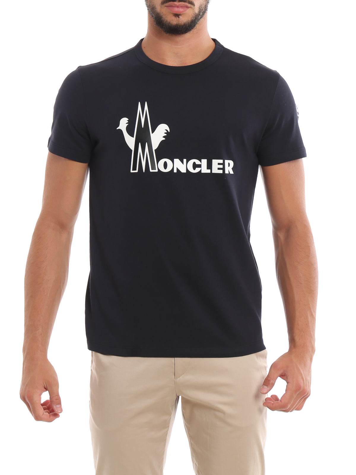 T-shirts Moncler - Logo lettering print Tee - E209180486508390T773