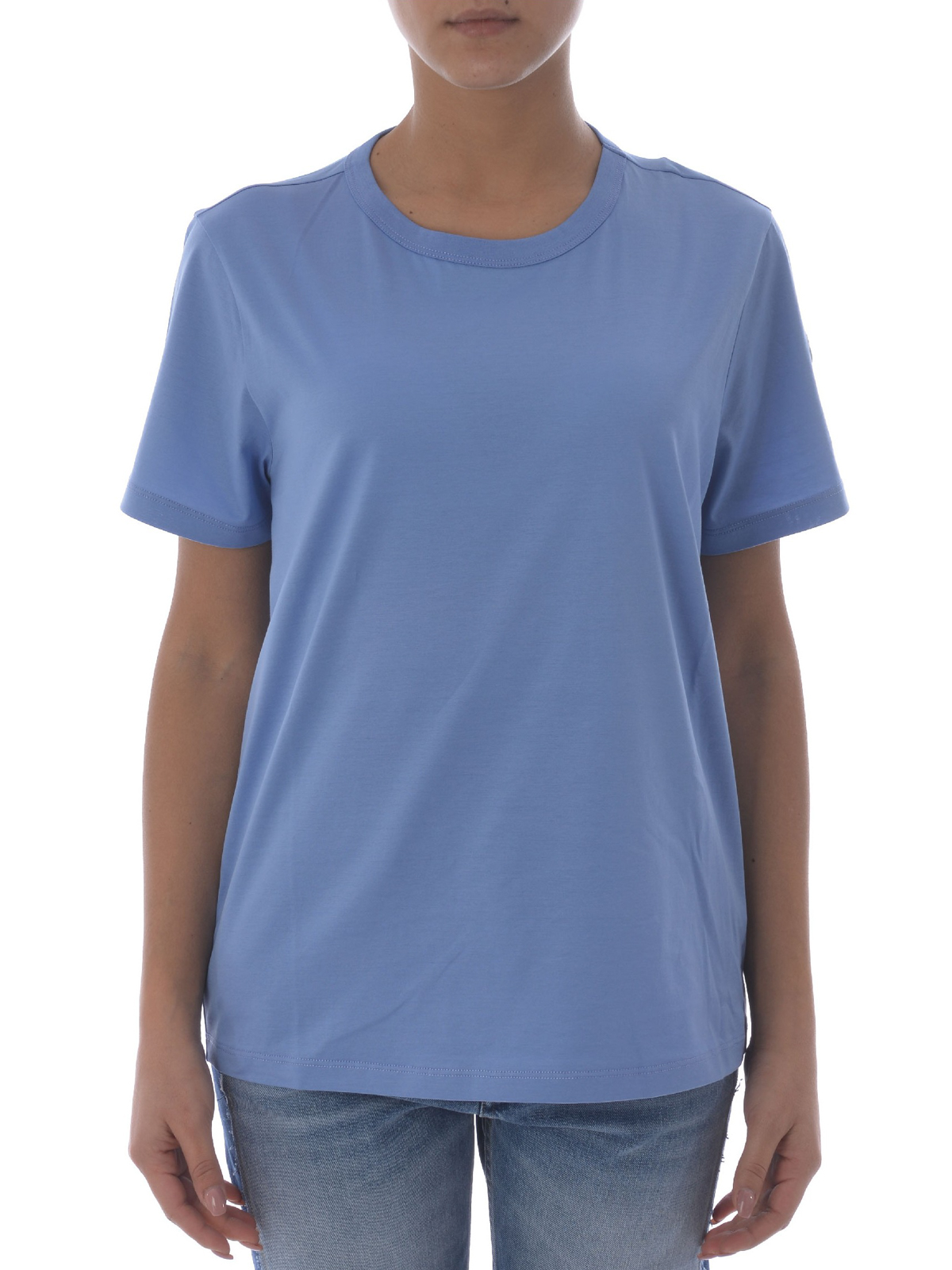 light blue moncler t shirt