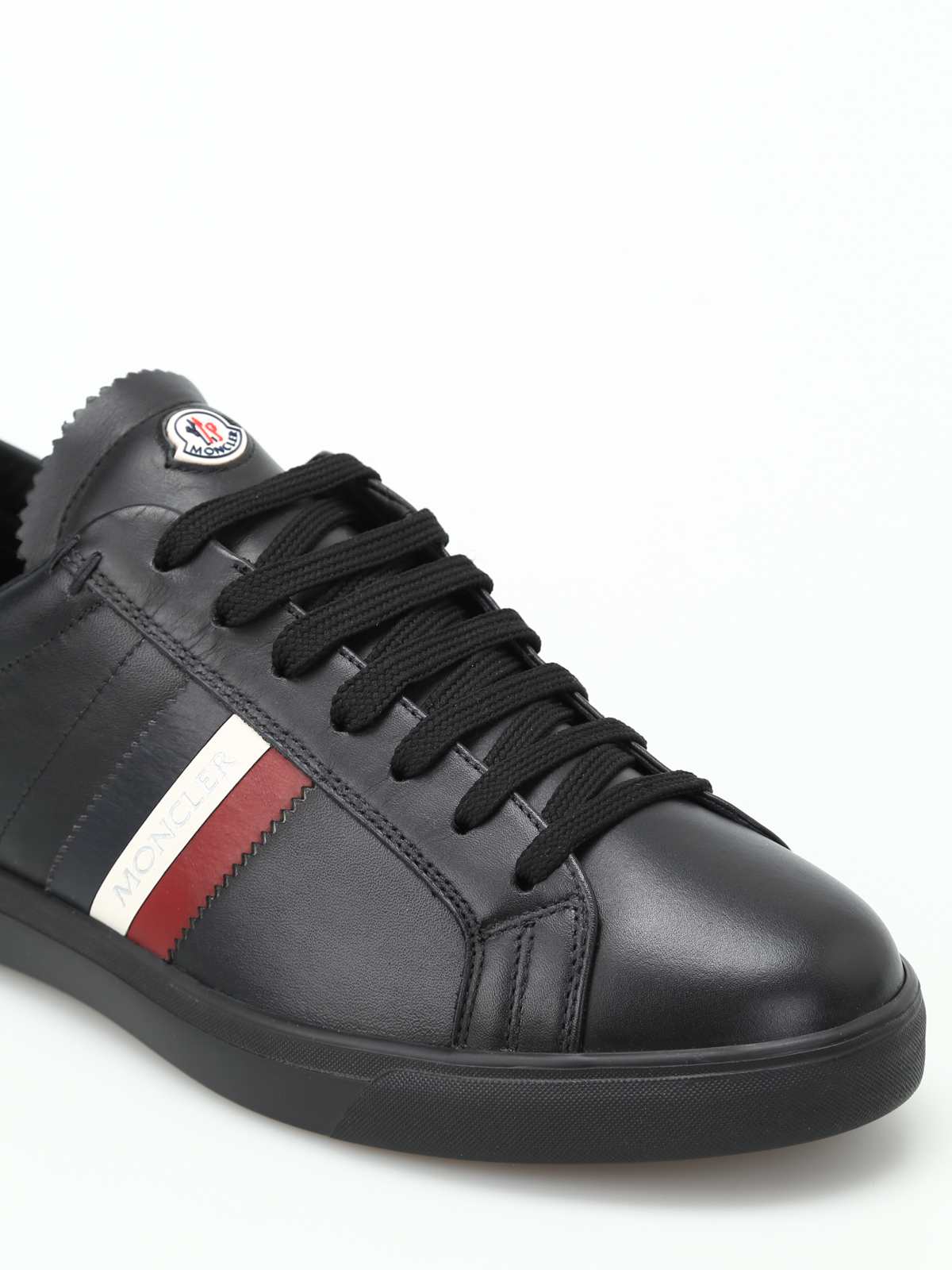 La Monaco black leather sneakers 