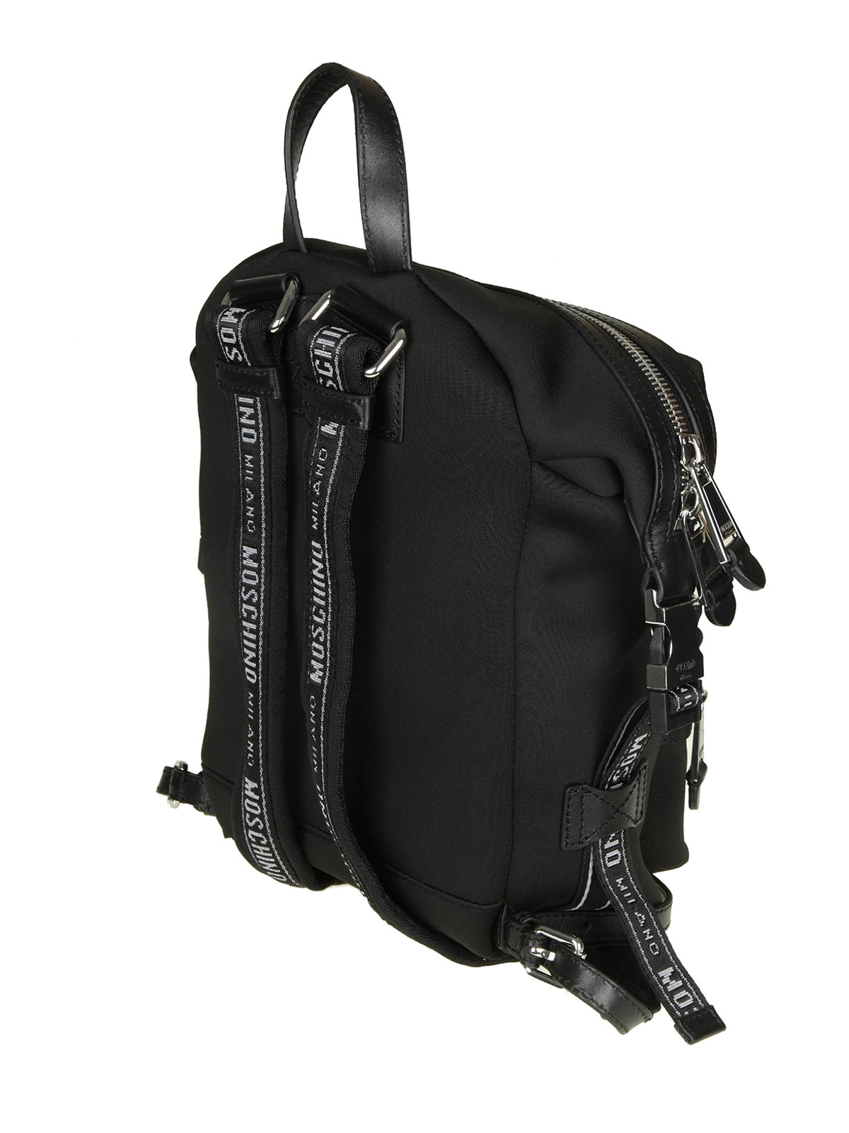 moschino black backpack