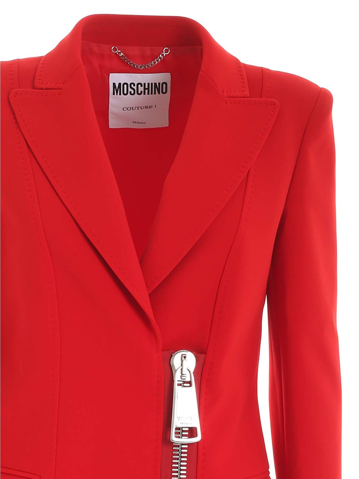 Moschino - Blazer - Rouge - Vestes de 