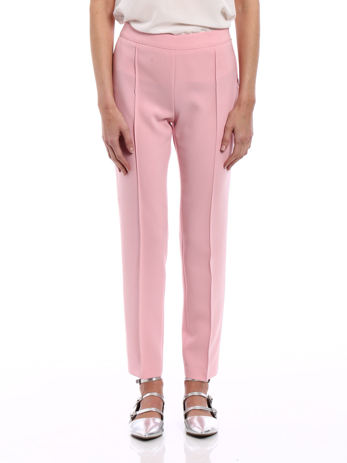 crepe cigarette trousers