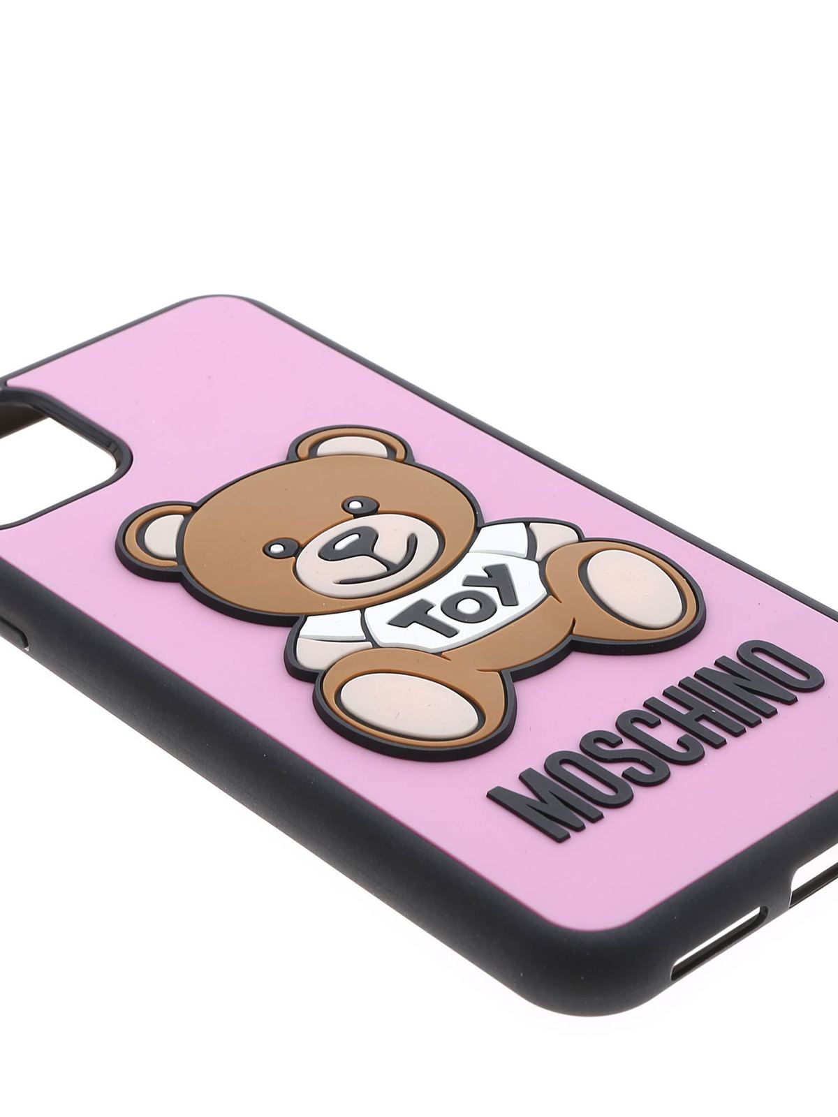 Moschino Teddy Bear Iphone 11 Pro Max Cover In Pink Cases Covers