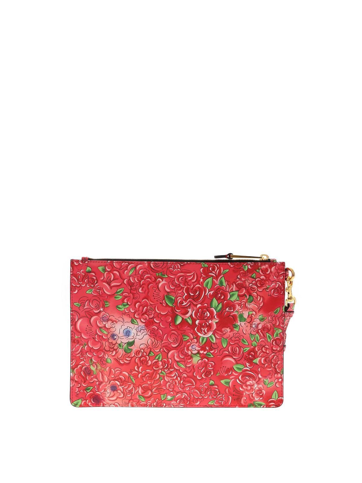 Clutches Moschino - Marie Antoinette anime clutch in red - 842780281888