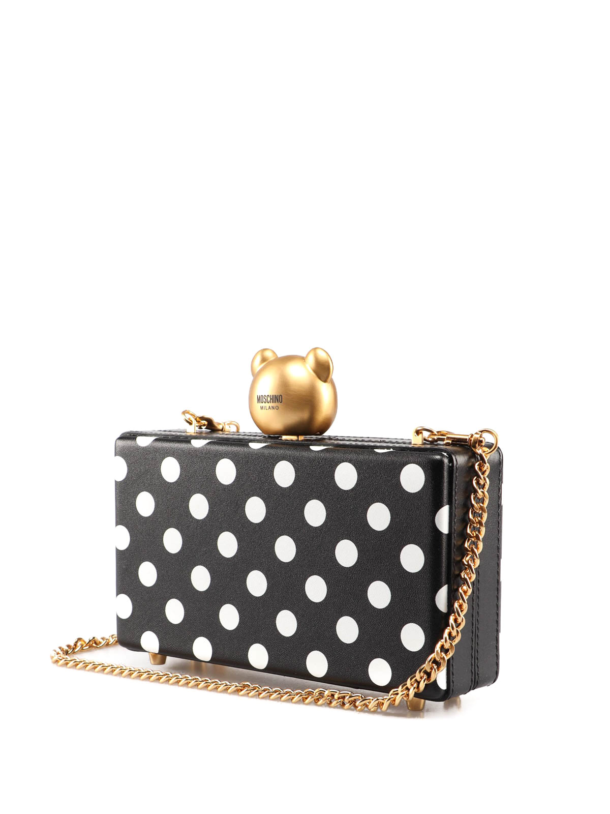 polka dot clutch