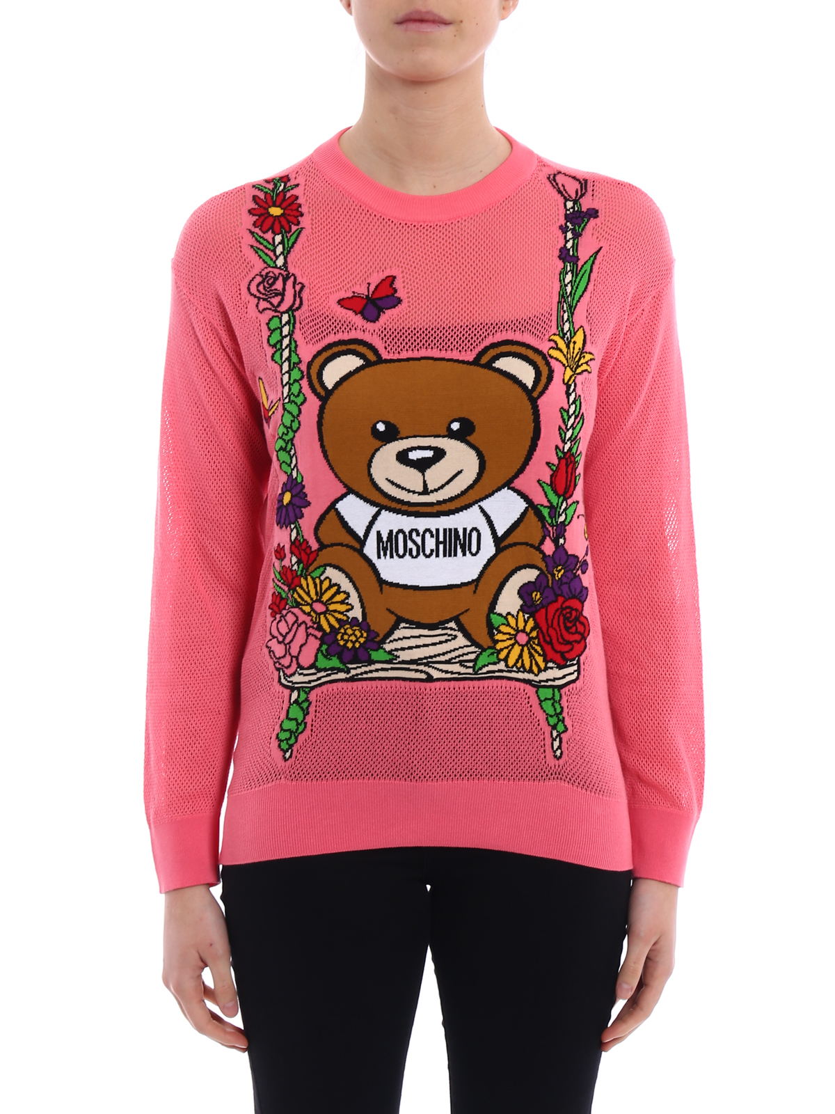 pink moschino sweater