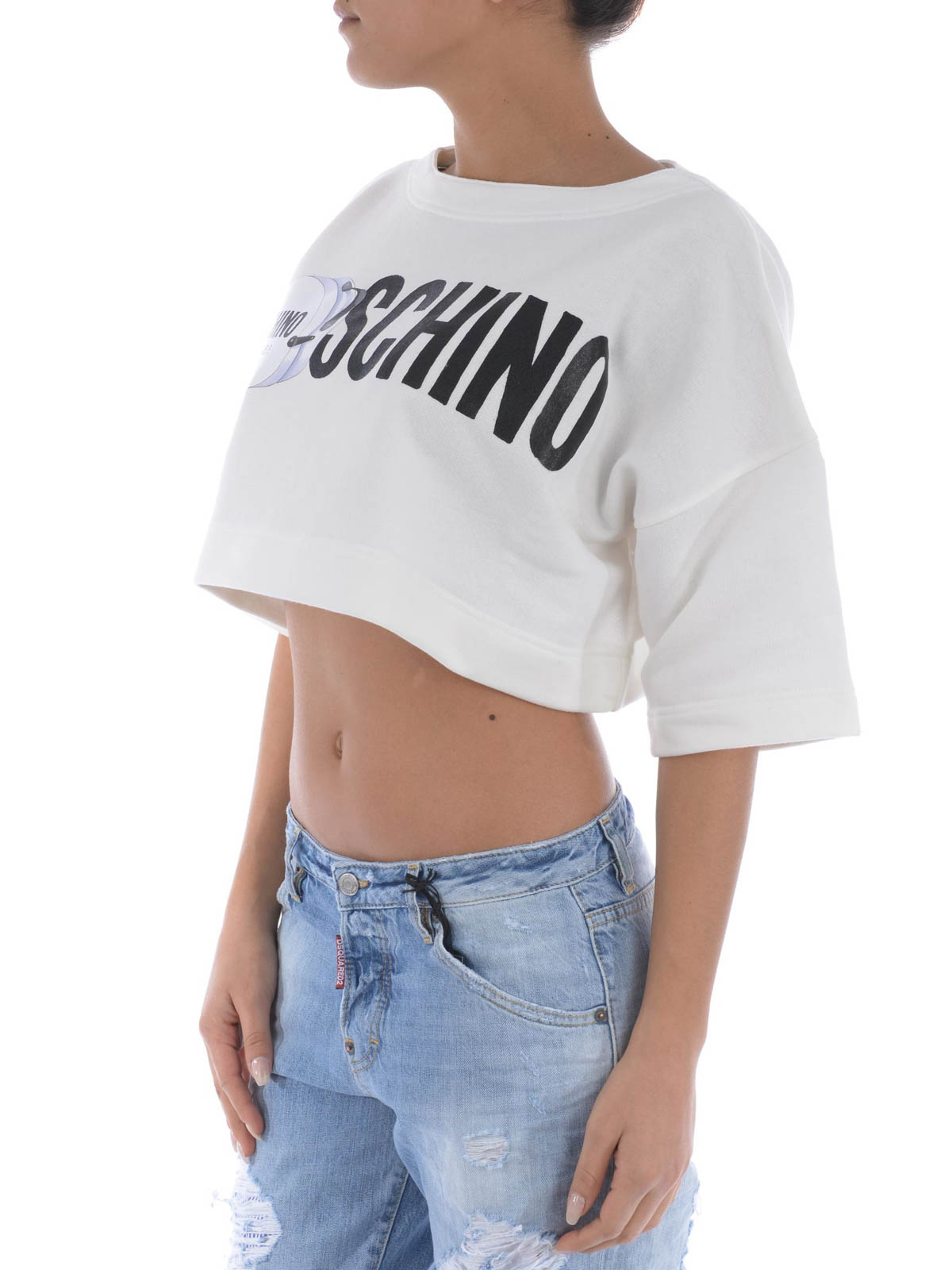 crop sweatshirt by moschino sweatshirts sweaters ikrix crop sweatshirt by moschino sweatshirts sweaters ikrix