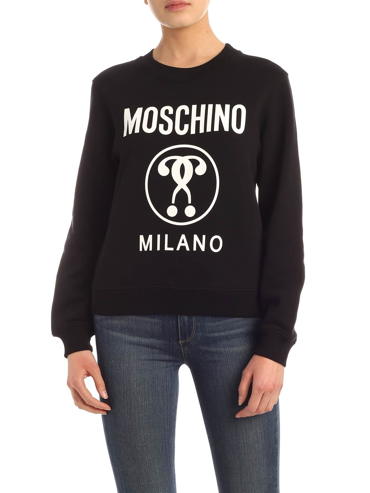 Sweatshirts & Sweaters Moschino - Double Question Mark print sweatshirt ...