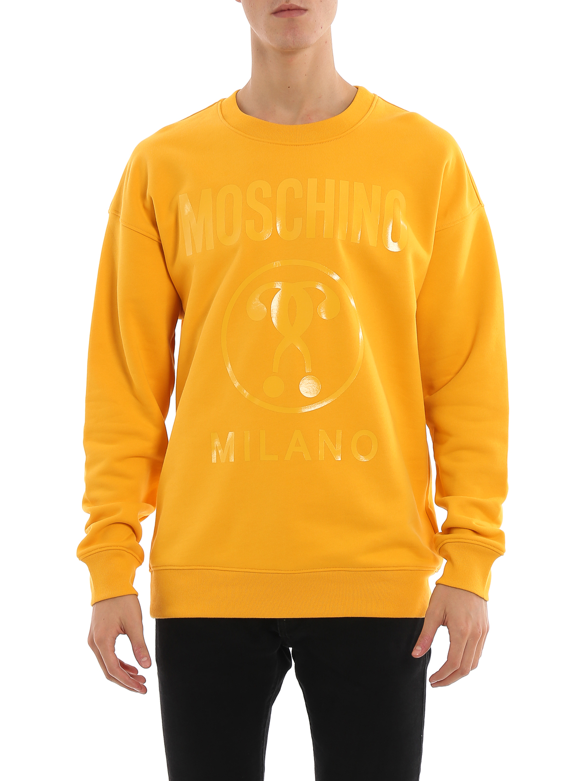 moschino shoulder logo sweatshirt