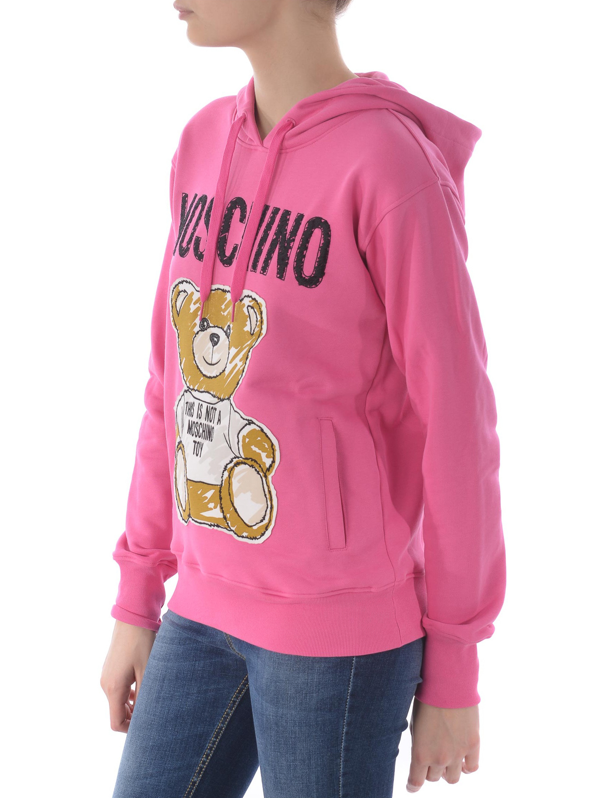 moschino pink hoodie