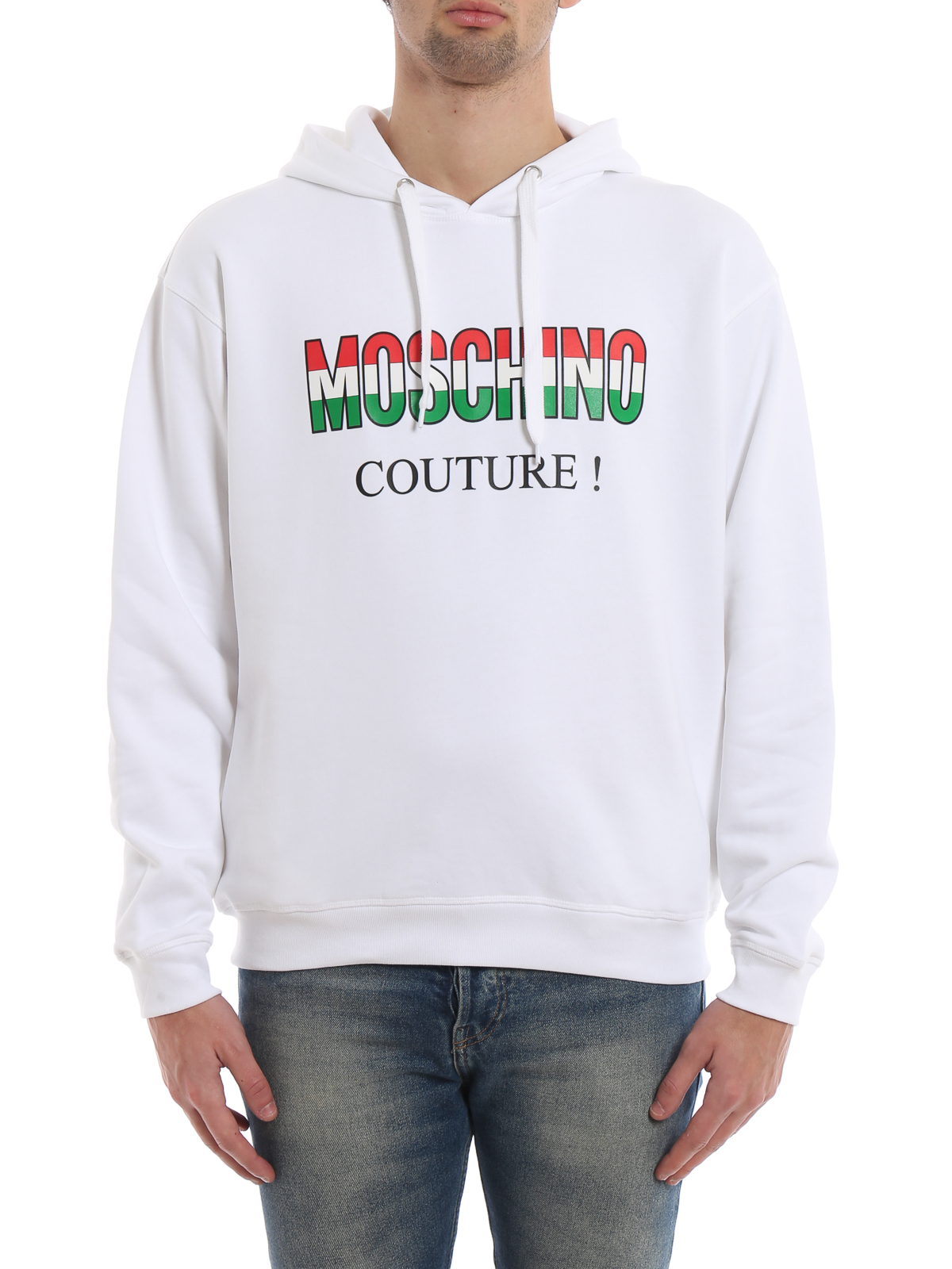 moschino white hoodie