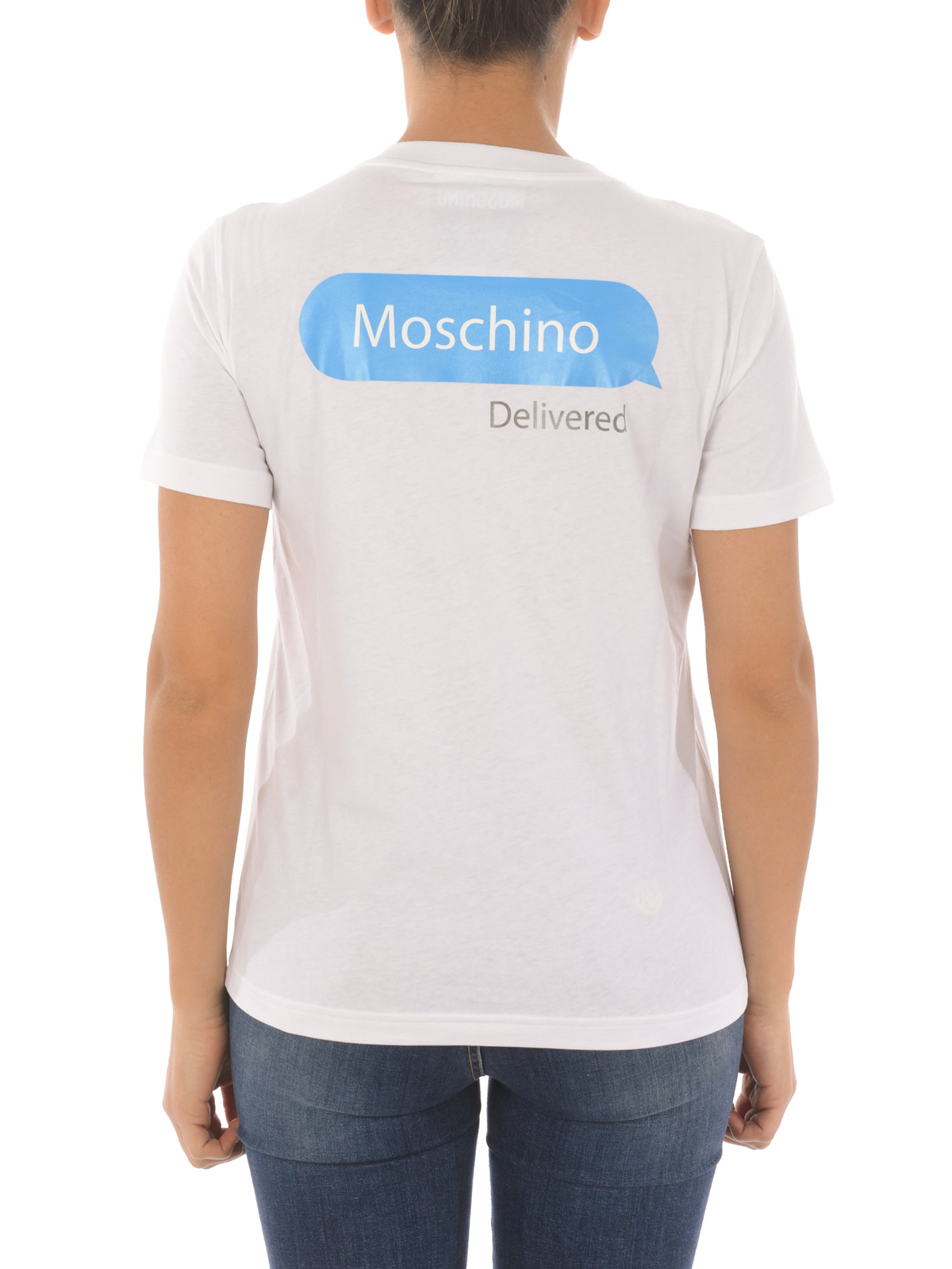 Moschino Chat Print T Shirt T Shirts A Ikrix Com