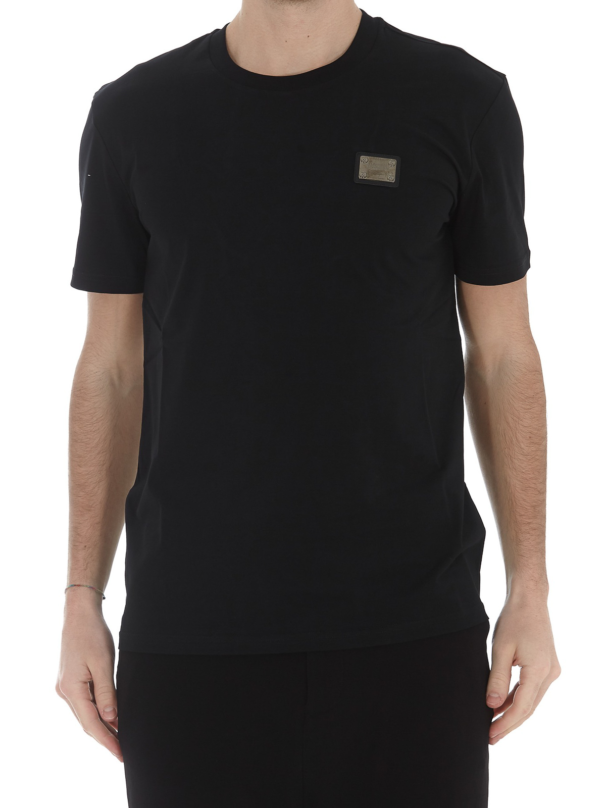 moschino plaque t shirt
