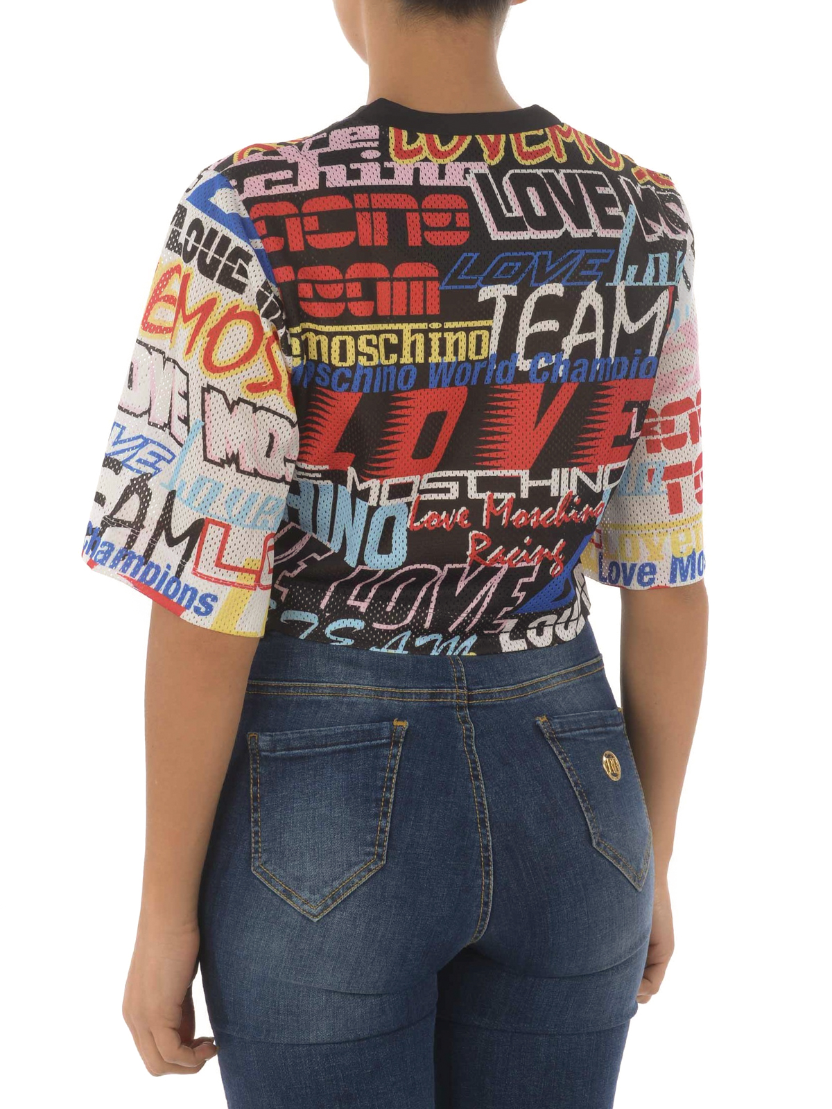 moschino cropped t shirt