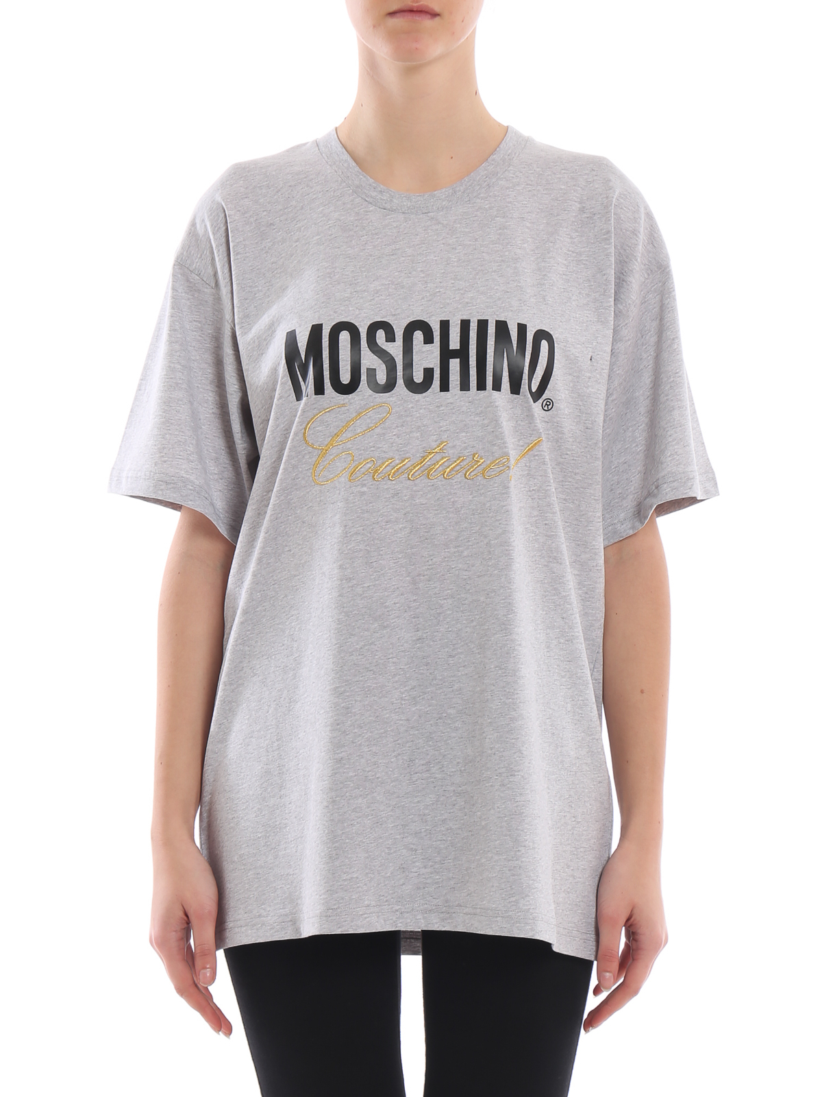 grey moschino shirt