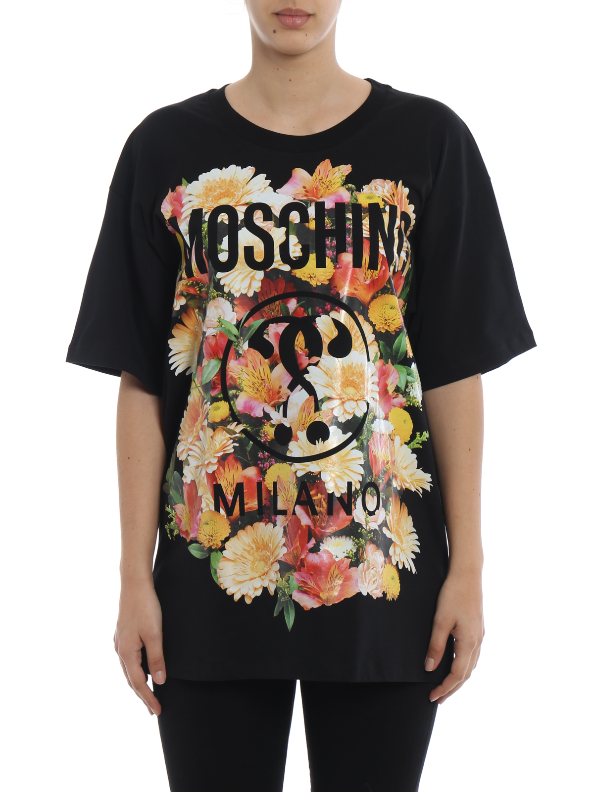 Moschino - Oversize floral print T 