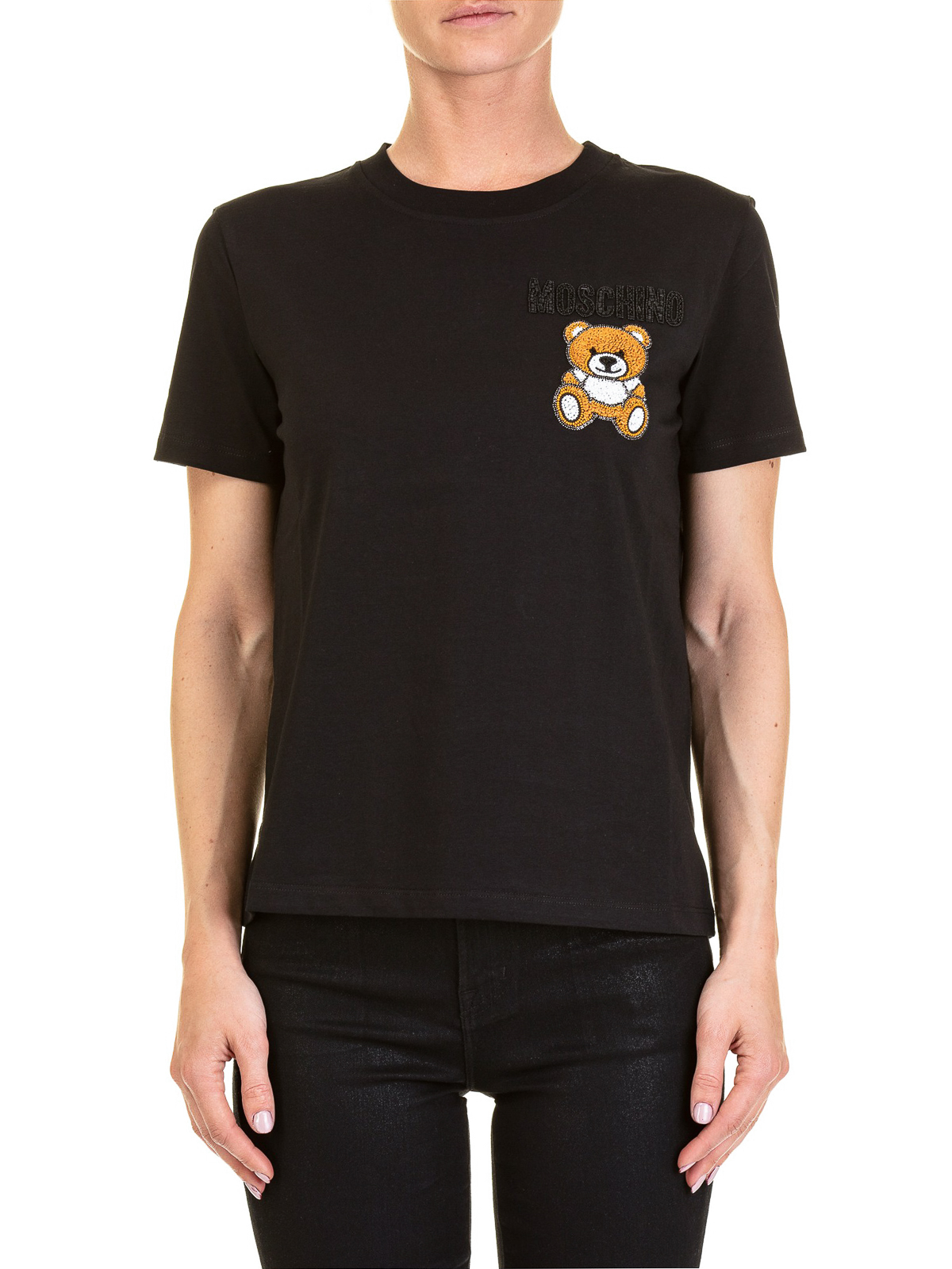 moschino t shirt teddy bear black