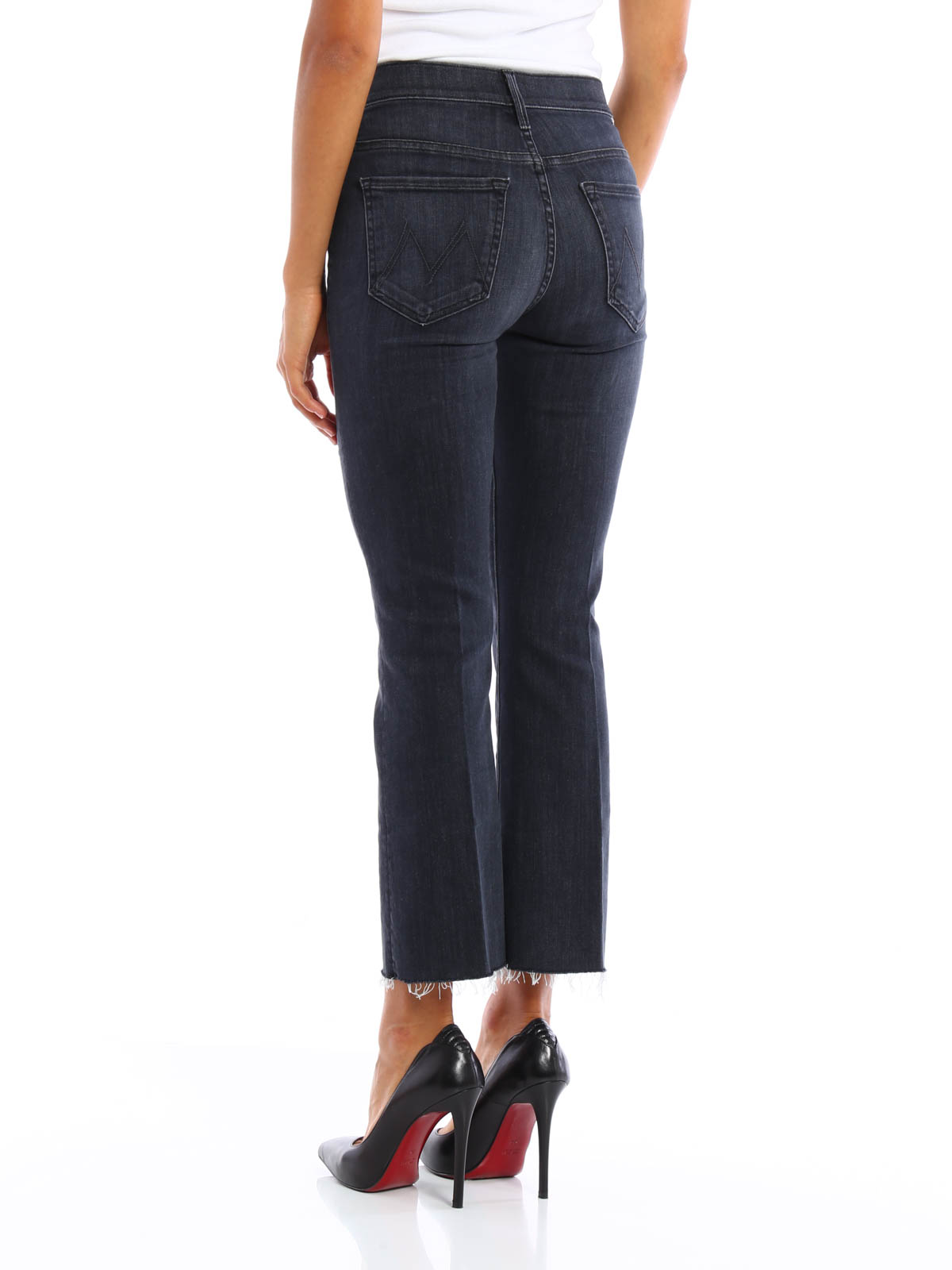 mother cropped jeans