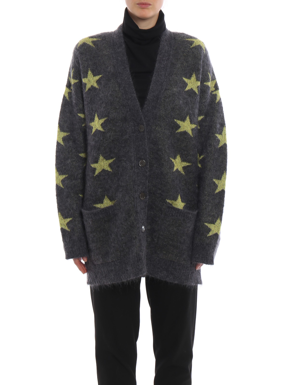 Cardigans N°21 - Star pattern mohair blend cardigan