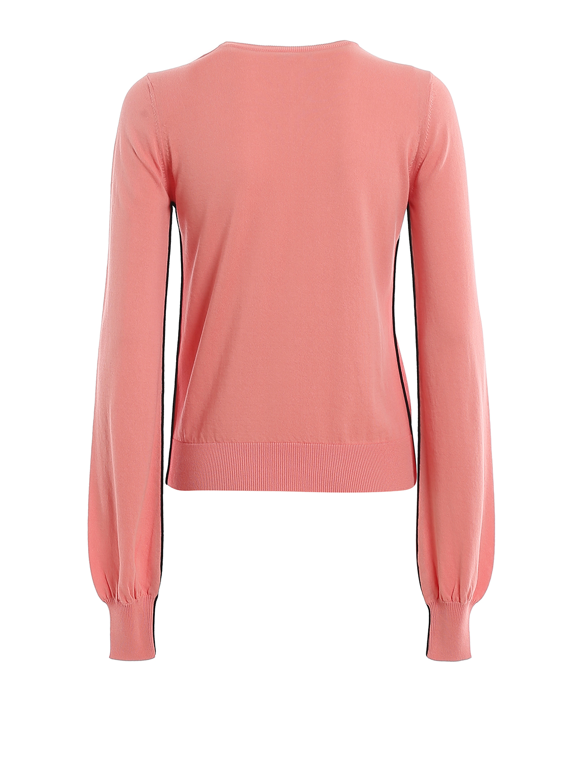 Crew necks N°21 Contrasting piping cotton jumper 20EN2S0A02476154414