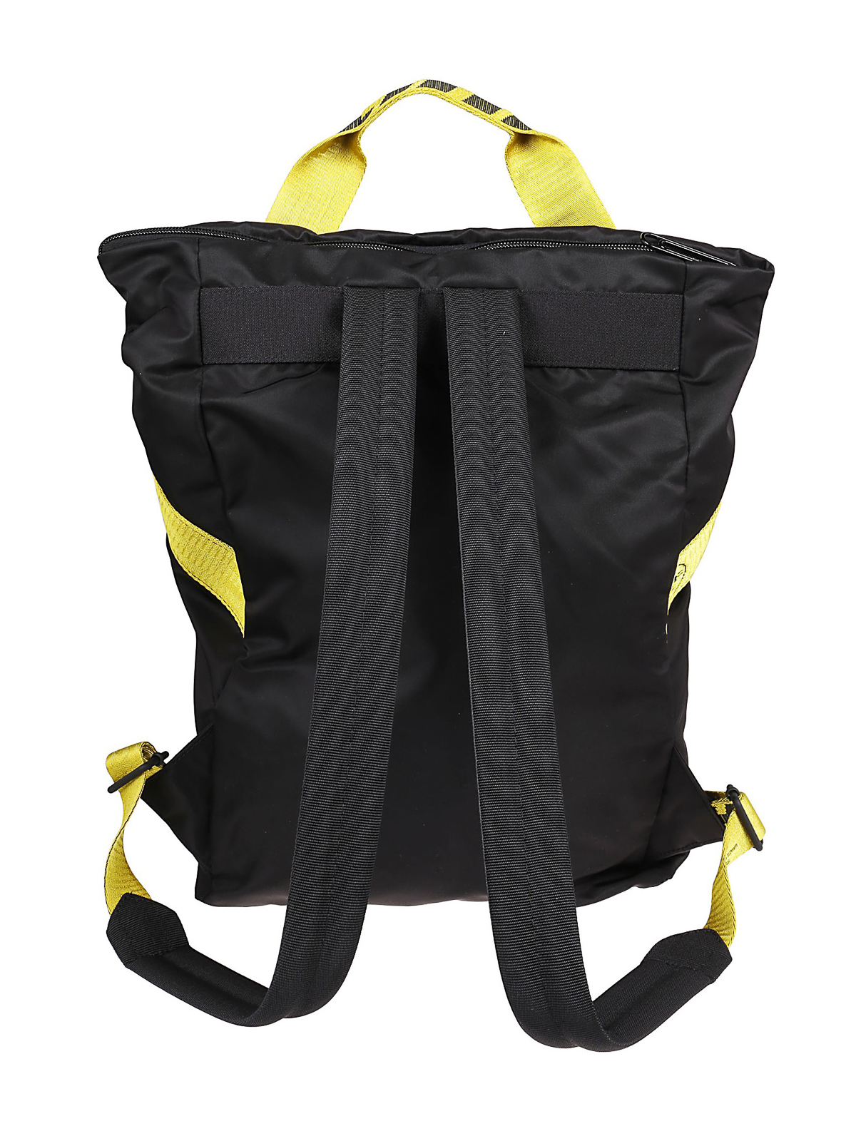 OffWhite Logo patch nylon flat backpack backpacks OMNB030E20FAB0011000