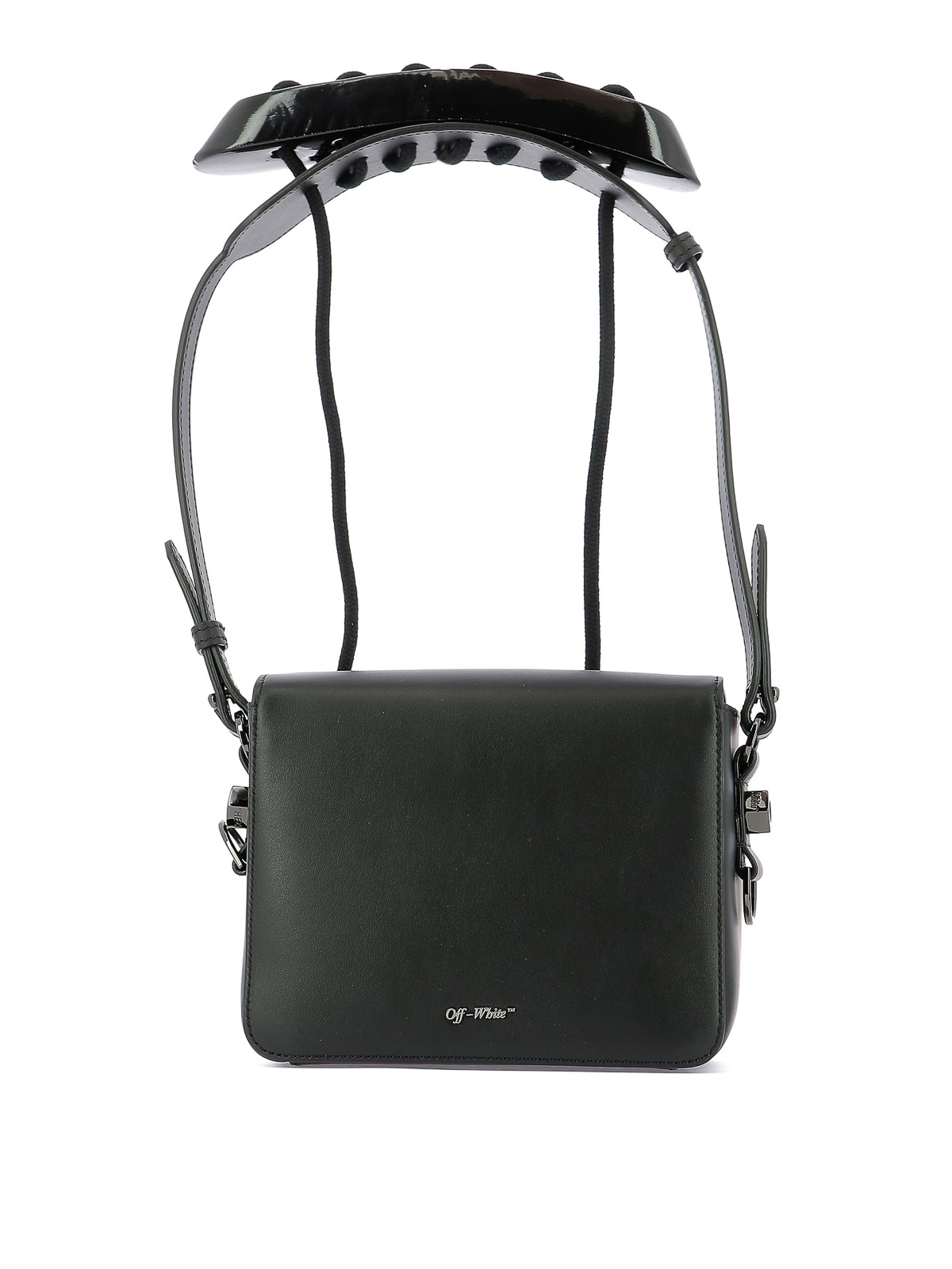 Shoulder bags Off-White print black leather bag -